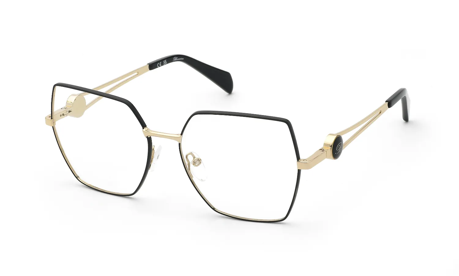 Blumarine VBM253 301 Montature da vista Metallo Oro Geometrica - immagine 1