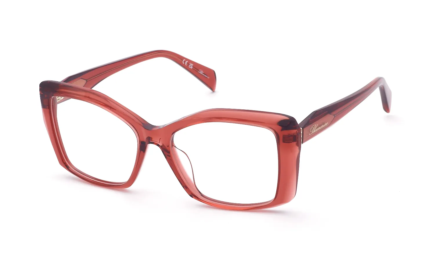 Blumarine VBM250S 0VC2 Montature da vista Acetato Rosso Geometrica - immagine 1