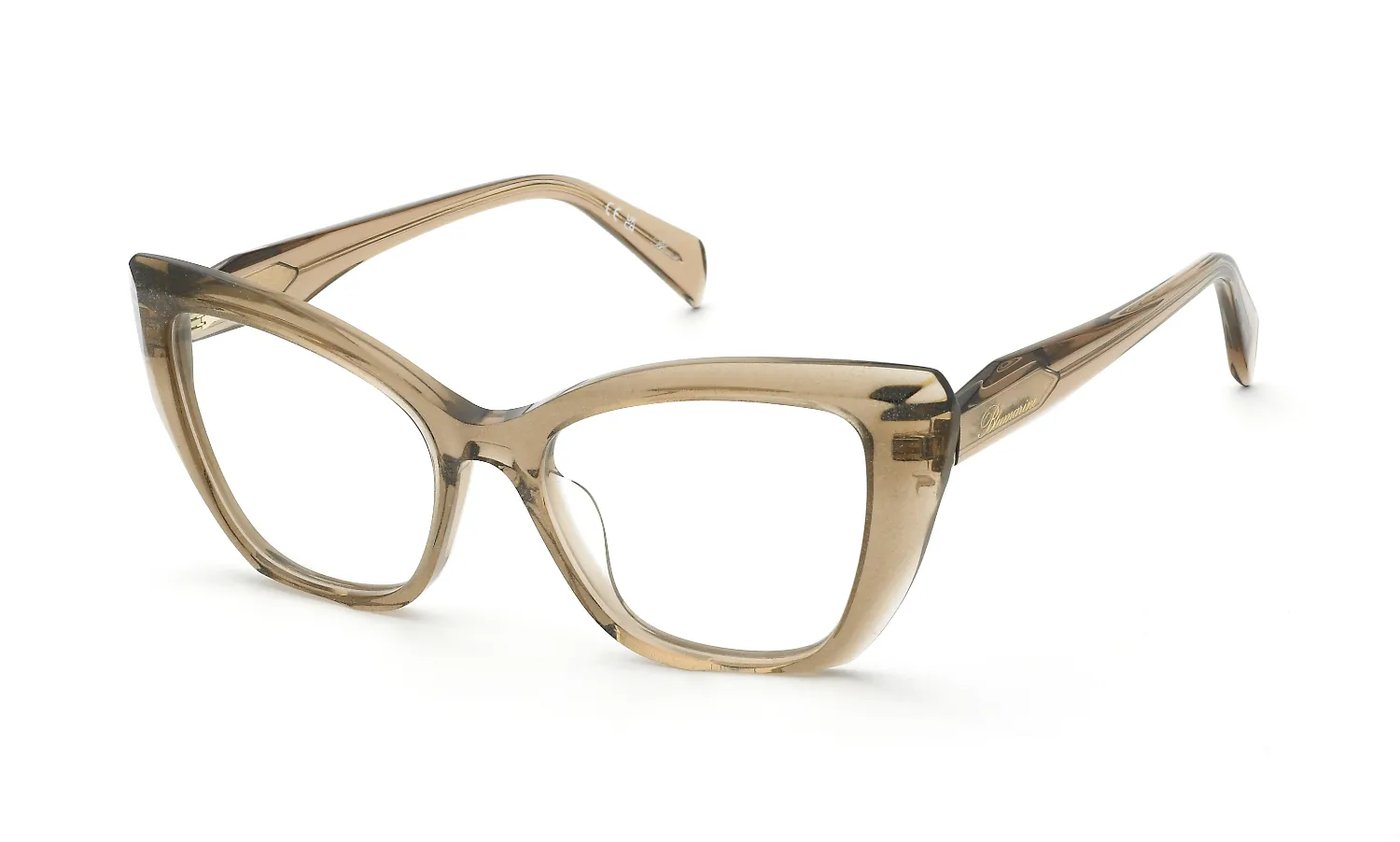 Blumarine VBM249S 0XAQ Montature da vista Acetato Beige Farfalla - immagine 1