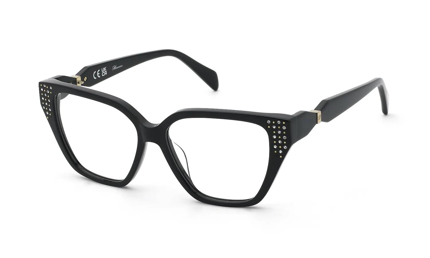 Blumarine VBM247S 700S Montature da vista Acetato Nero Farfalla - immagine 1