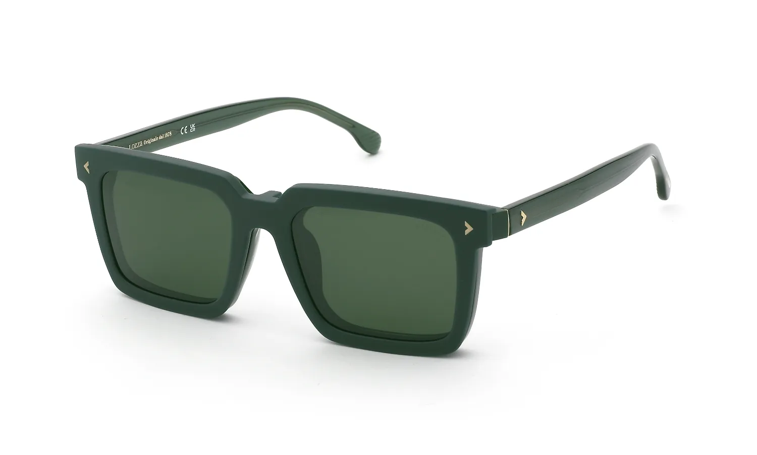 Lozza UL4408 SASSARI 3 9LSP Montature da vista Acetato Verde Verde Squadrata - immagine 1