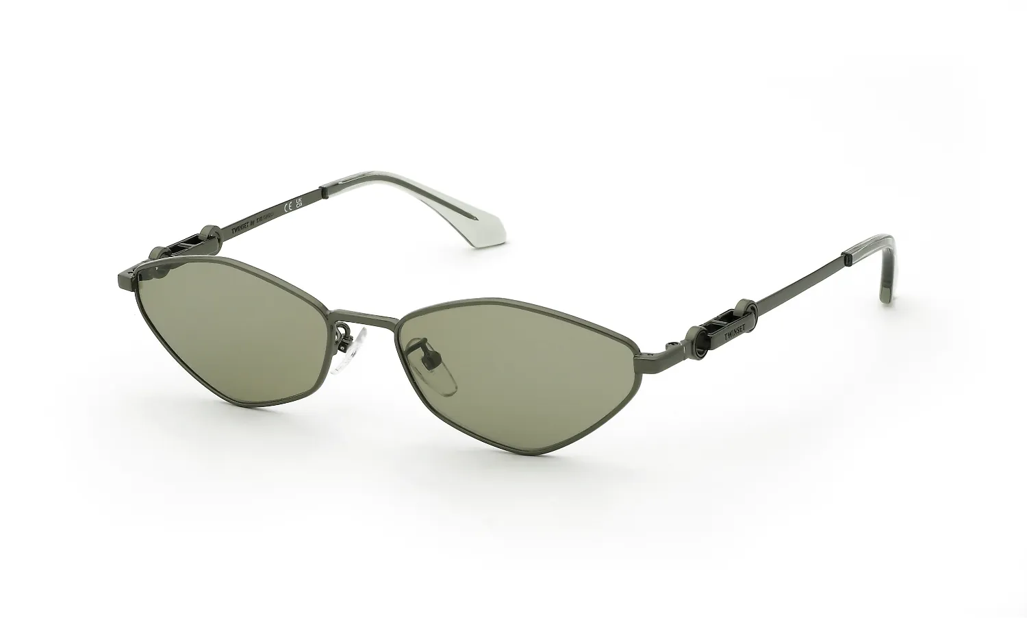 Twinset STW150 0JA5 Occhiali da sole Metallo Verde Geometrica Normale - immagine 1