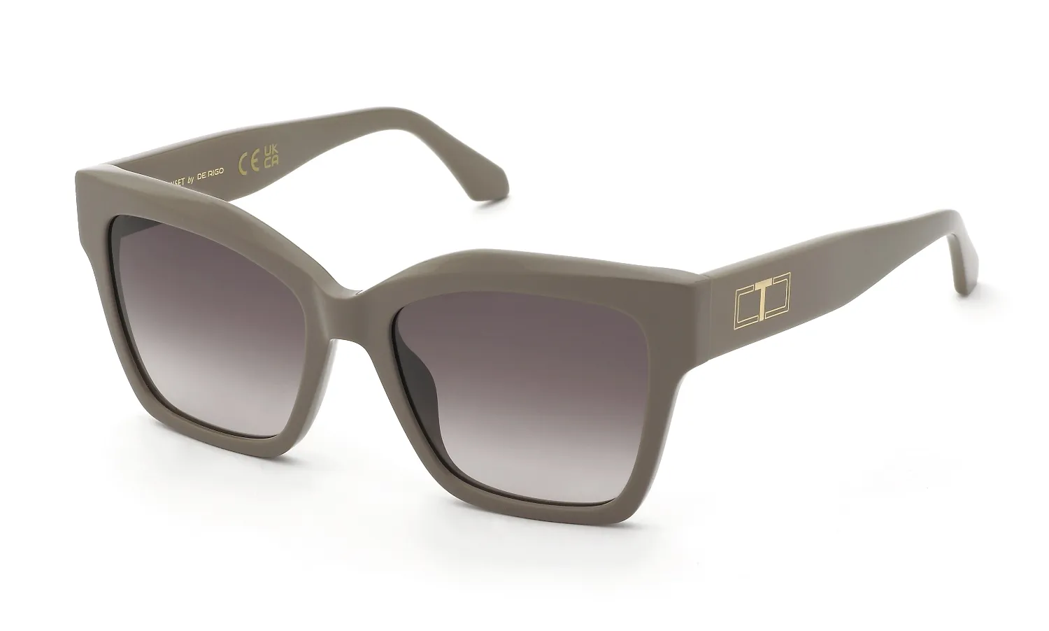 Twinset STW141 092T Occhiali da sole Acetato Marrone Marrone Squadrata Normale Sfumato - immagine 1