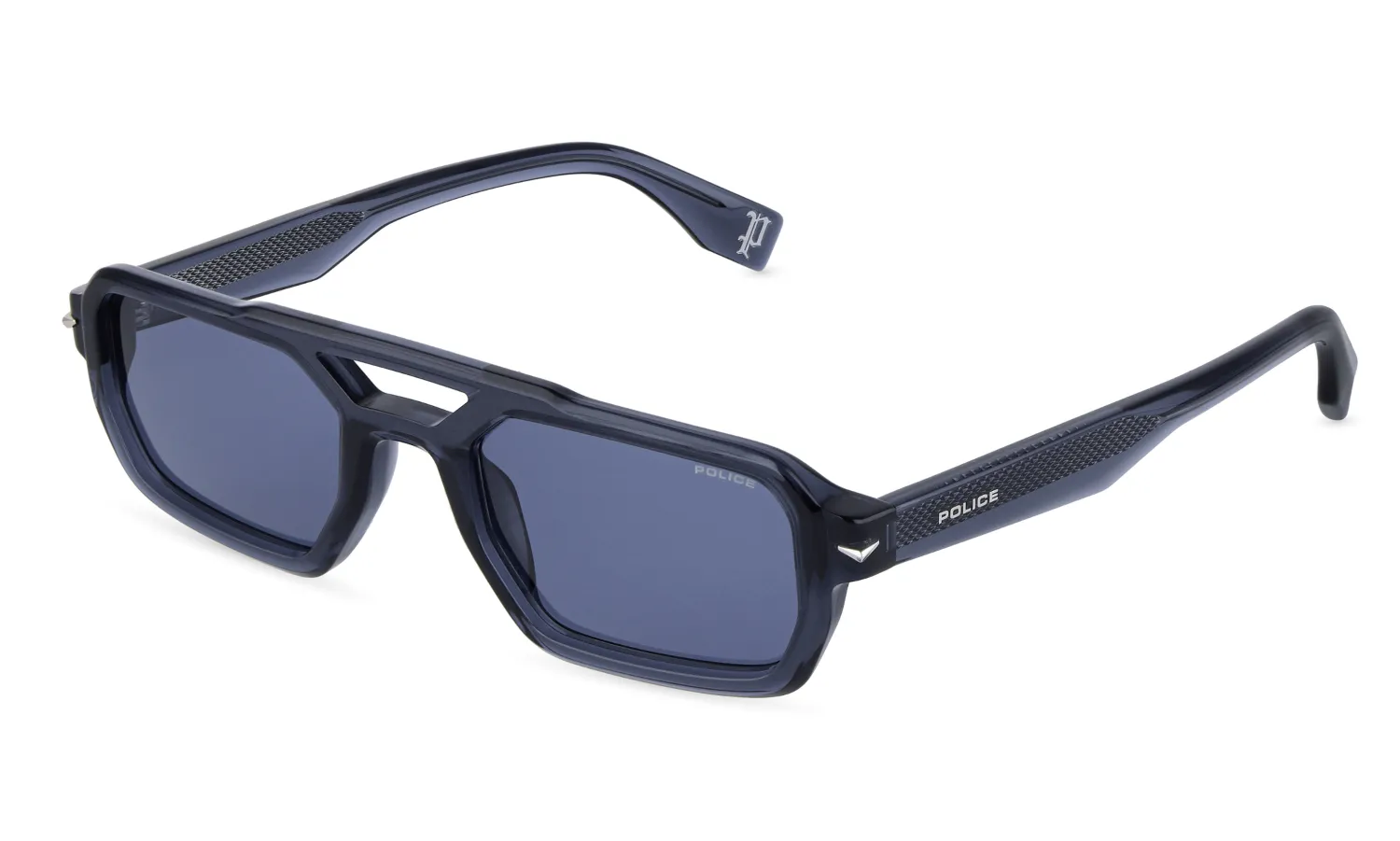 Police SPLU71E SUPERNOVA 9 0W47 Occhiali da sole Acetato Blu Blu Geometrica Normale - immagine 1