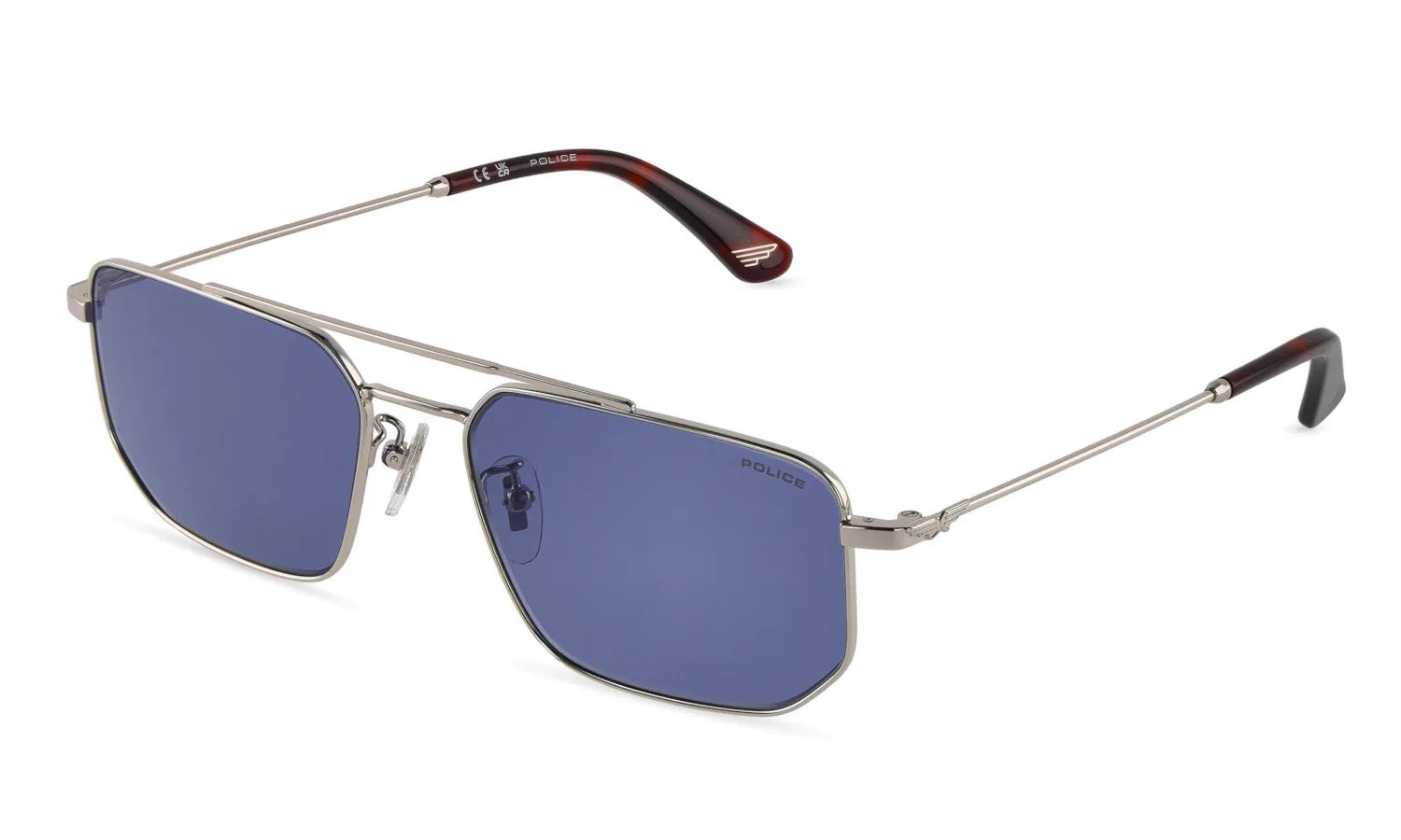 Police SPLU66 ORIGINS LITE 40 579 Occhiali da sole Metallo Palladio Blu Geometrica Normale - immagine 1
