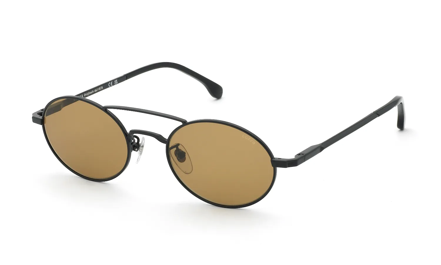 Lozza SL2456 PANTELLERIA 3 530 Occhiali da sole Metallo Nero Marrone Geometrica Normale - immagine 1