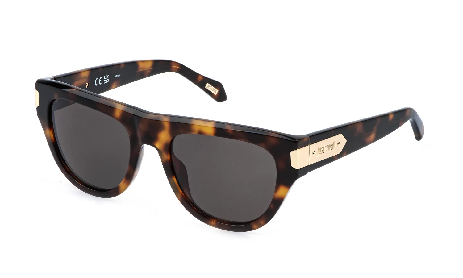 Just Cavalli SJC178V 09AJ Occhiali da sole Acetato Havana Marrone Cat Eye Normale - immagine 1