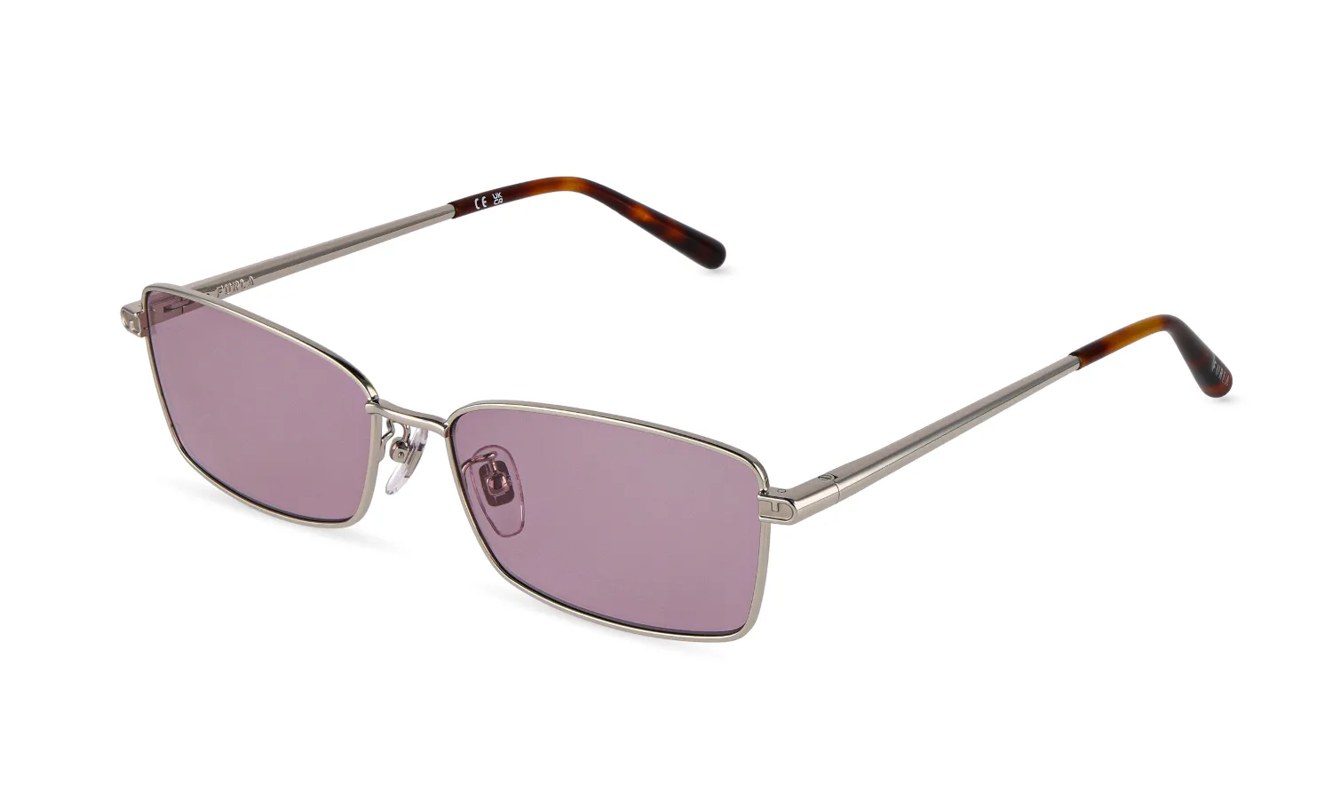 Furla SFUB18 589 Occhiali da sole Metallo Palladio Rosa Squadrata Normale - immagine 1