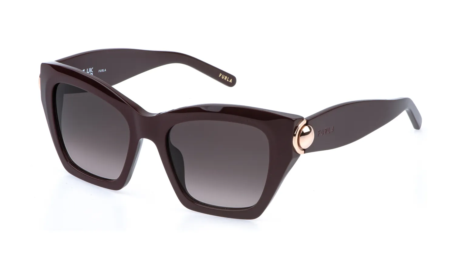 Furla SFU979 06YW Occhiali da sole Acetato Marrone Marrone Squadrata Normale Sfumato - immagine 1