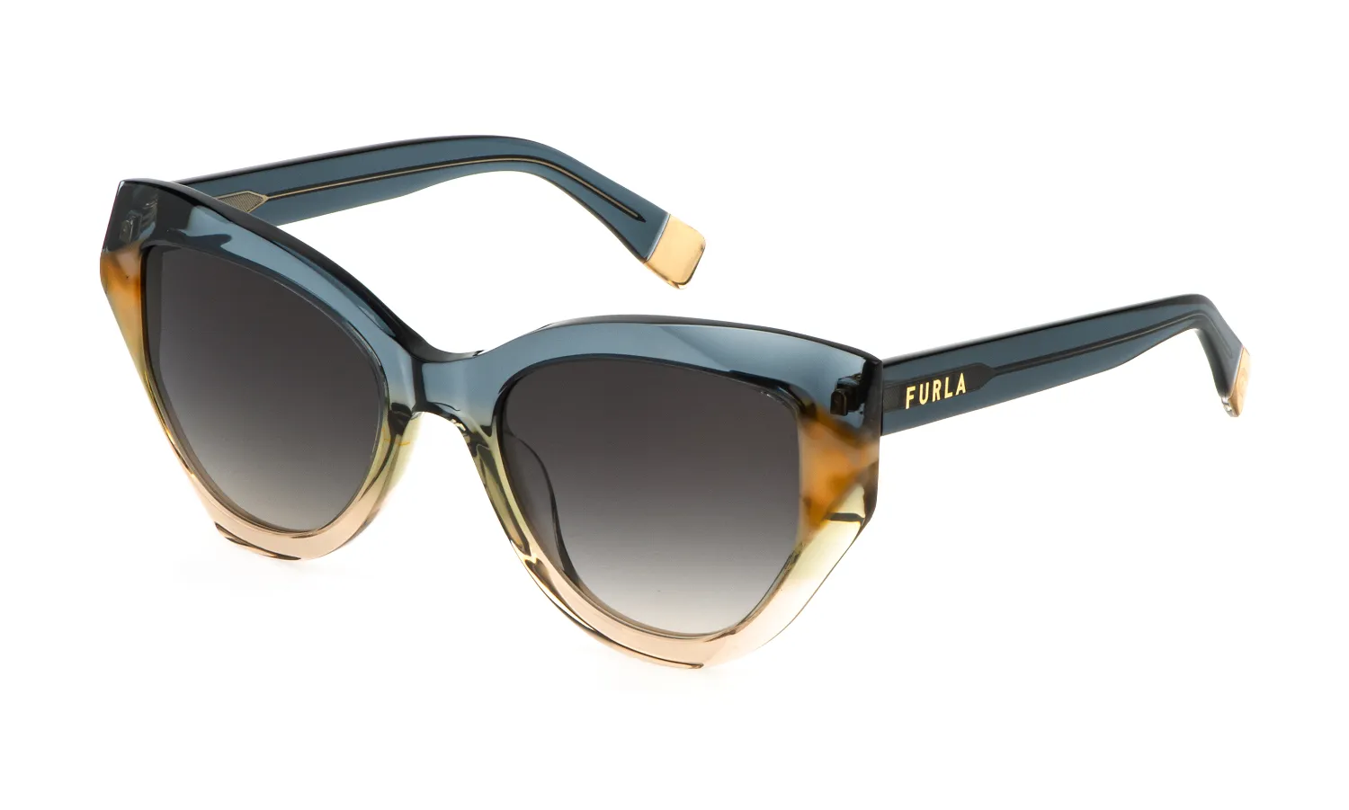 Furla SFU886V 07NG Occhiali da sole Acetato Fumo Geometrica Normale Sfumato - immagine 1