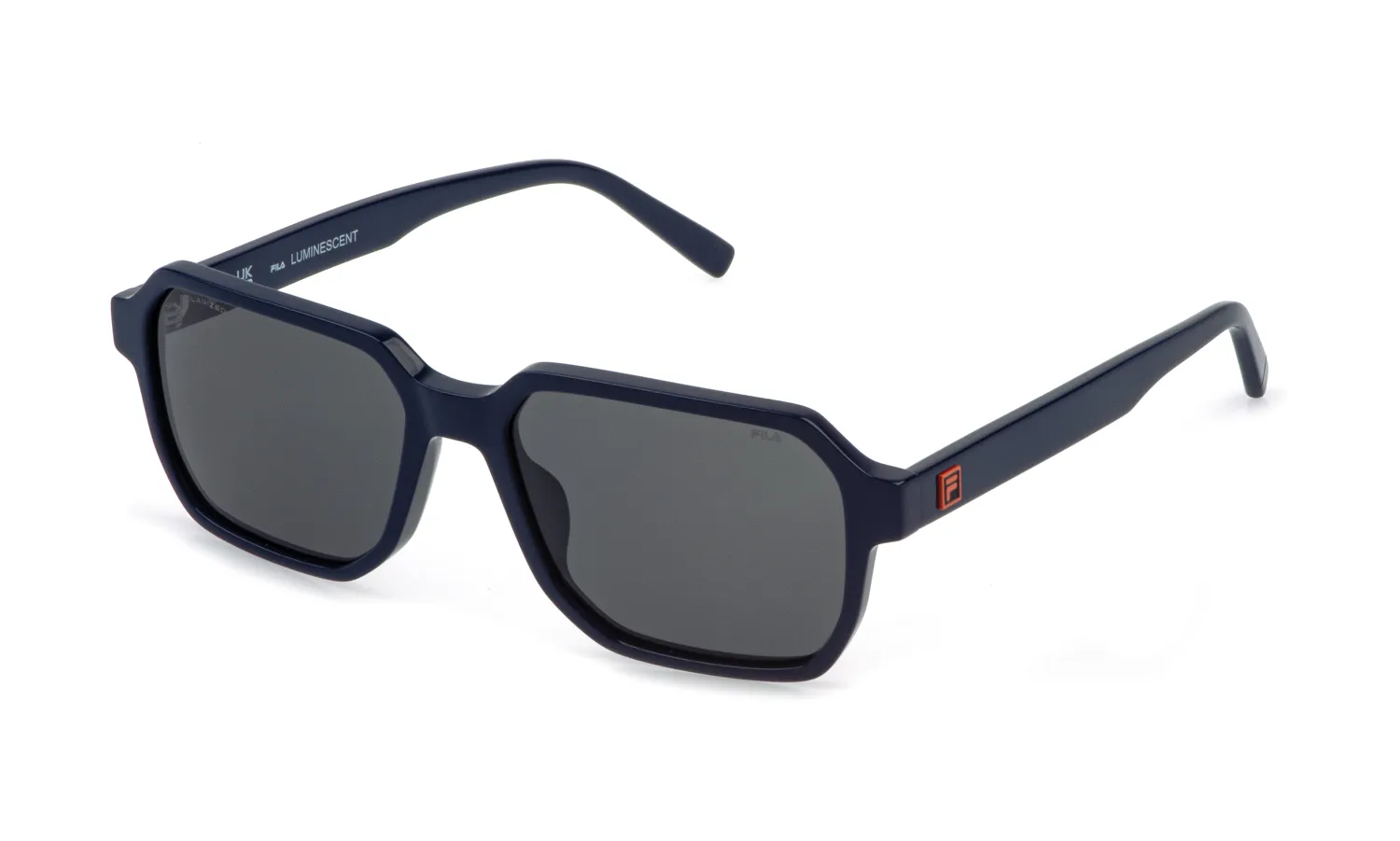 Fila SFID19 991Z Occhiali da sole Acetato Blu Fumo Geometrica - immagine 1