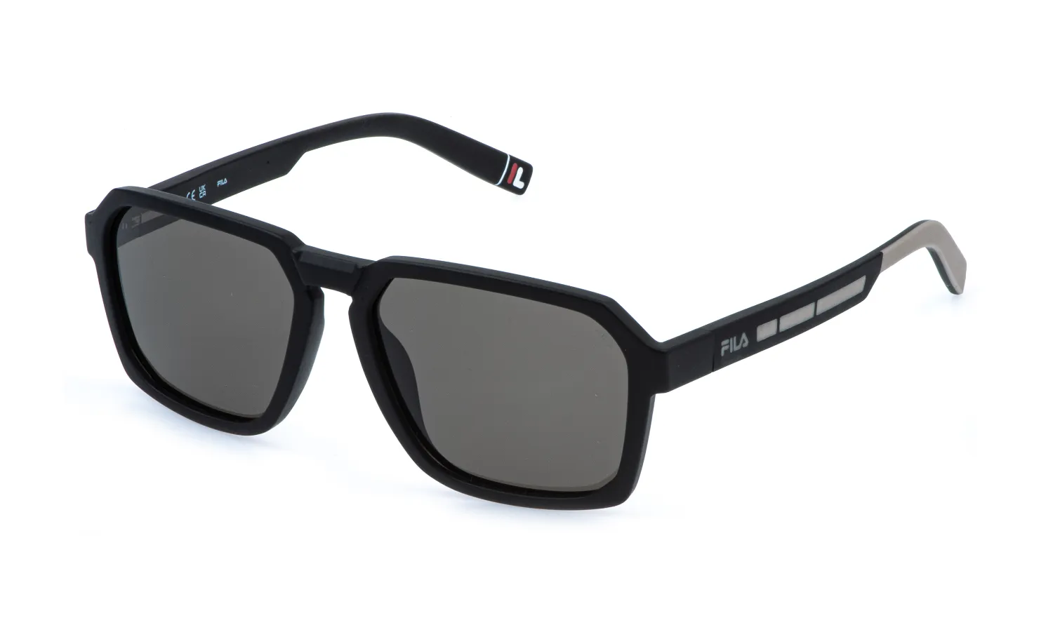 Fila SFIB26 U28Z Occhiali da sole Iniettato Nero Fumo Squadrata - immagine 1