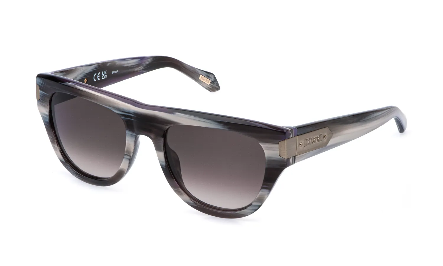 Just Cavalli SJC178 092N Occhiali da sole Acetato Marrone Marrone Cat Eye Normale Sfumato - immagine 1