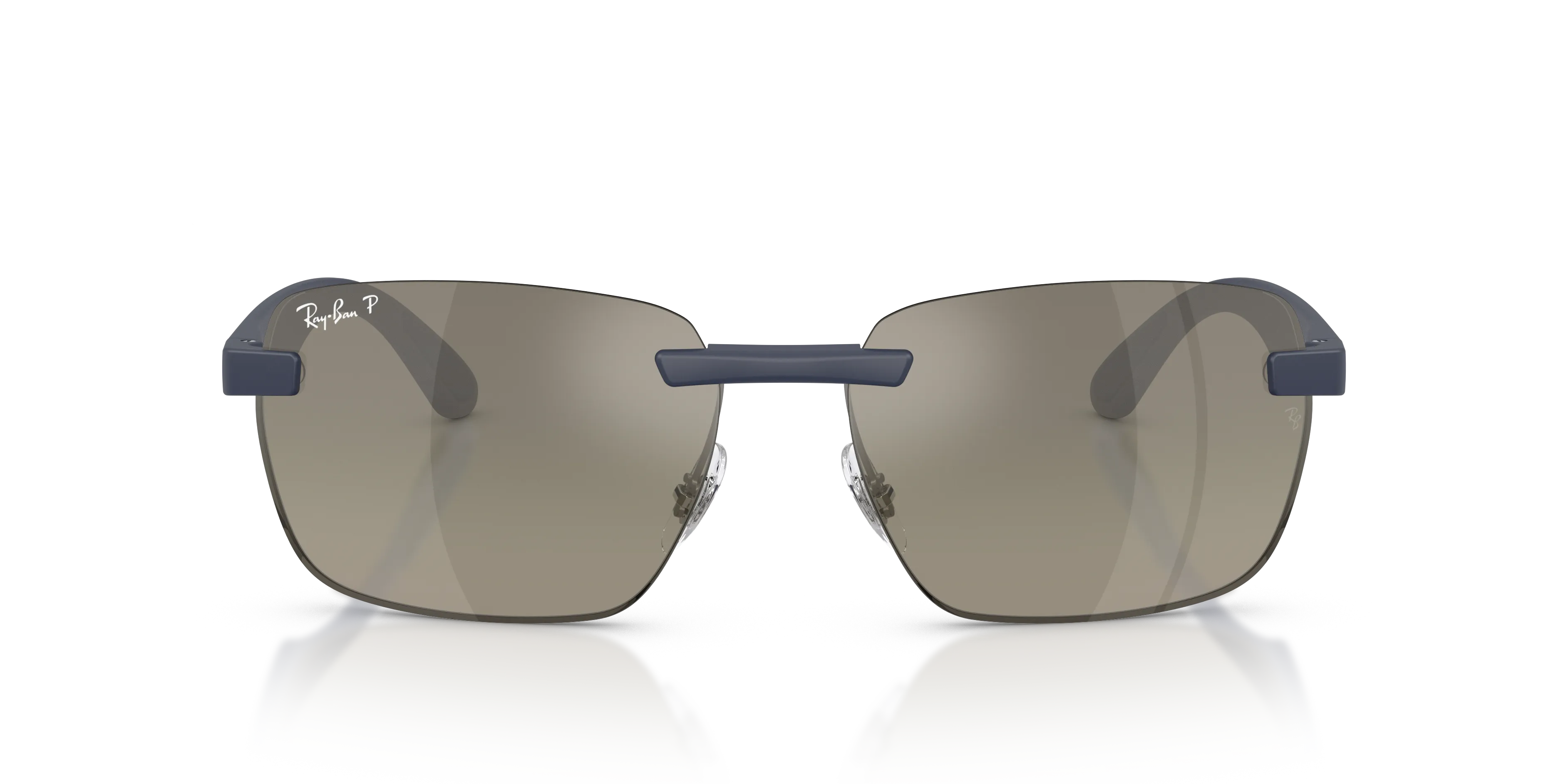 Ray - Ban RB4470CH 63315J Occhiali da sole Peek Blu Geometrica Polarizzata ["Sfumato"] - immagine 3