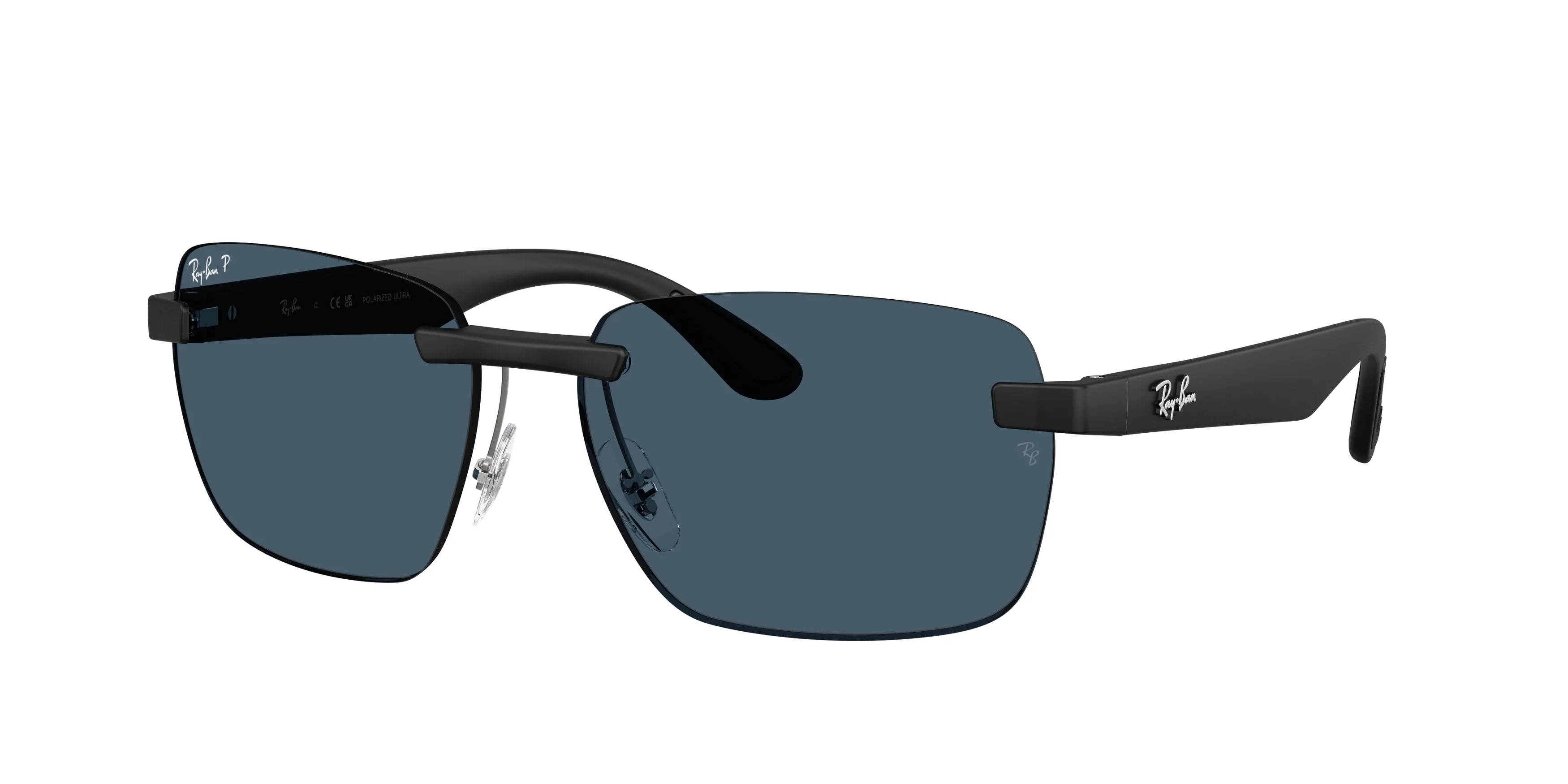 Ray - Ban RB4470CH 601S1C Occhiali da sole Peek Nero Geometrica Polarizzata - immagine 1