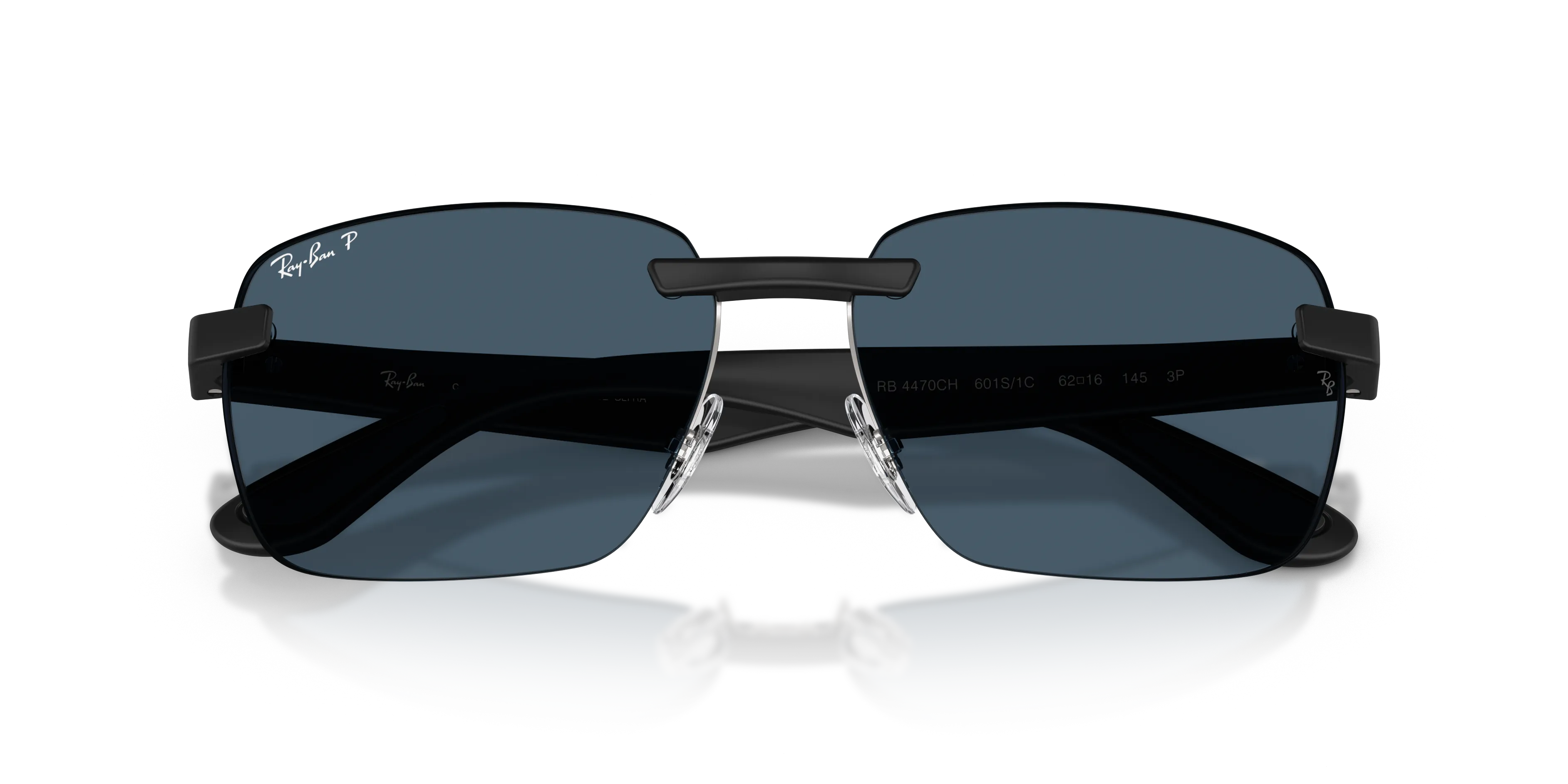 Ray - Ban RB4470CH 601S1C Occhiali da sole Peek Nero Geometrica Polarizzata - immagine 2