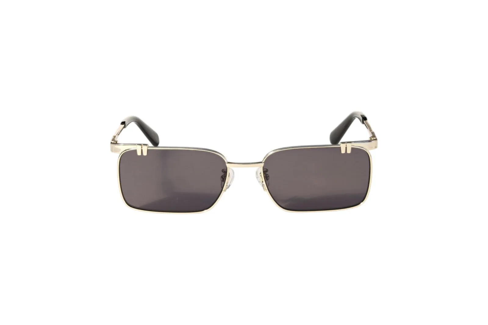 Off-White OW2031 7607 Occhiali da sole Metallo Oro Grigio Squadrata Normale - immagine 2