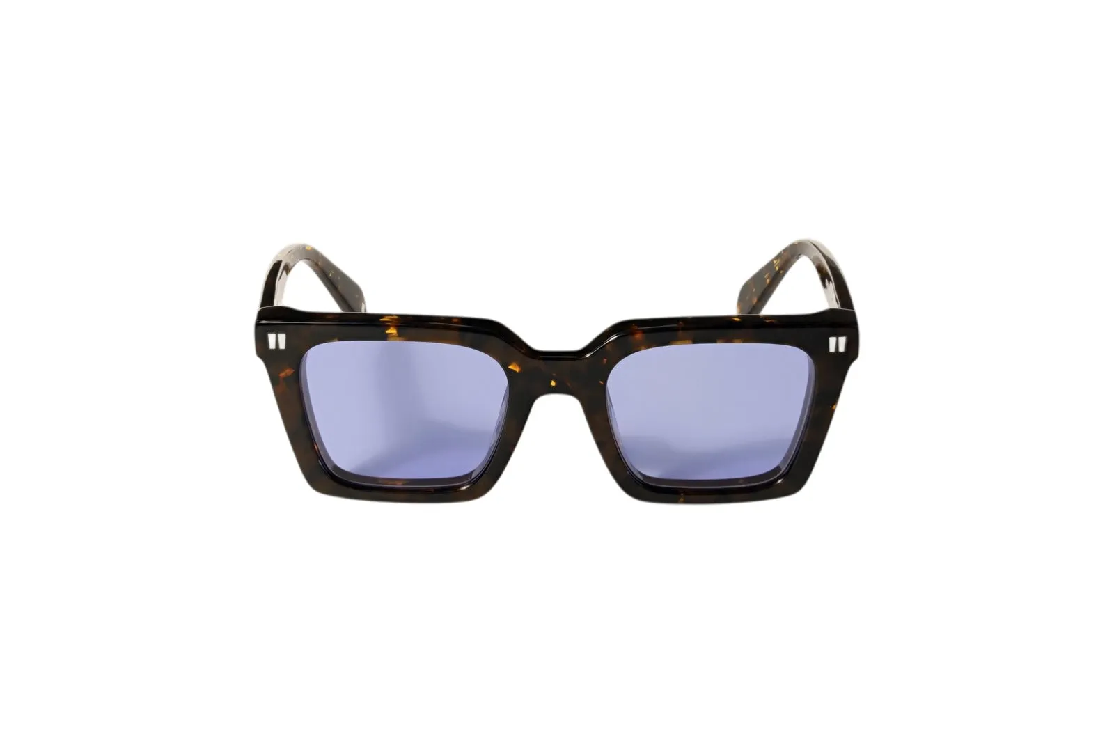 Off-White OW1004 RENO 6055 Occhiali da sole Acetato Havana Azzurro Squadrata Normale - immagine 2
