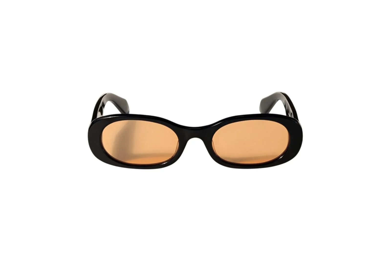 Off-White OW1033 ADAMS 1020 Occhiali da sole Acetato Nero Arancione Rotonda Normale - immagine 2