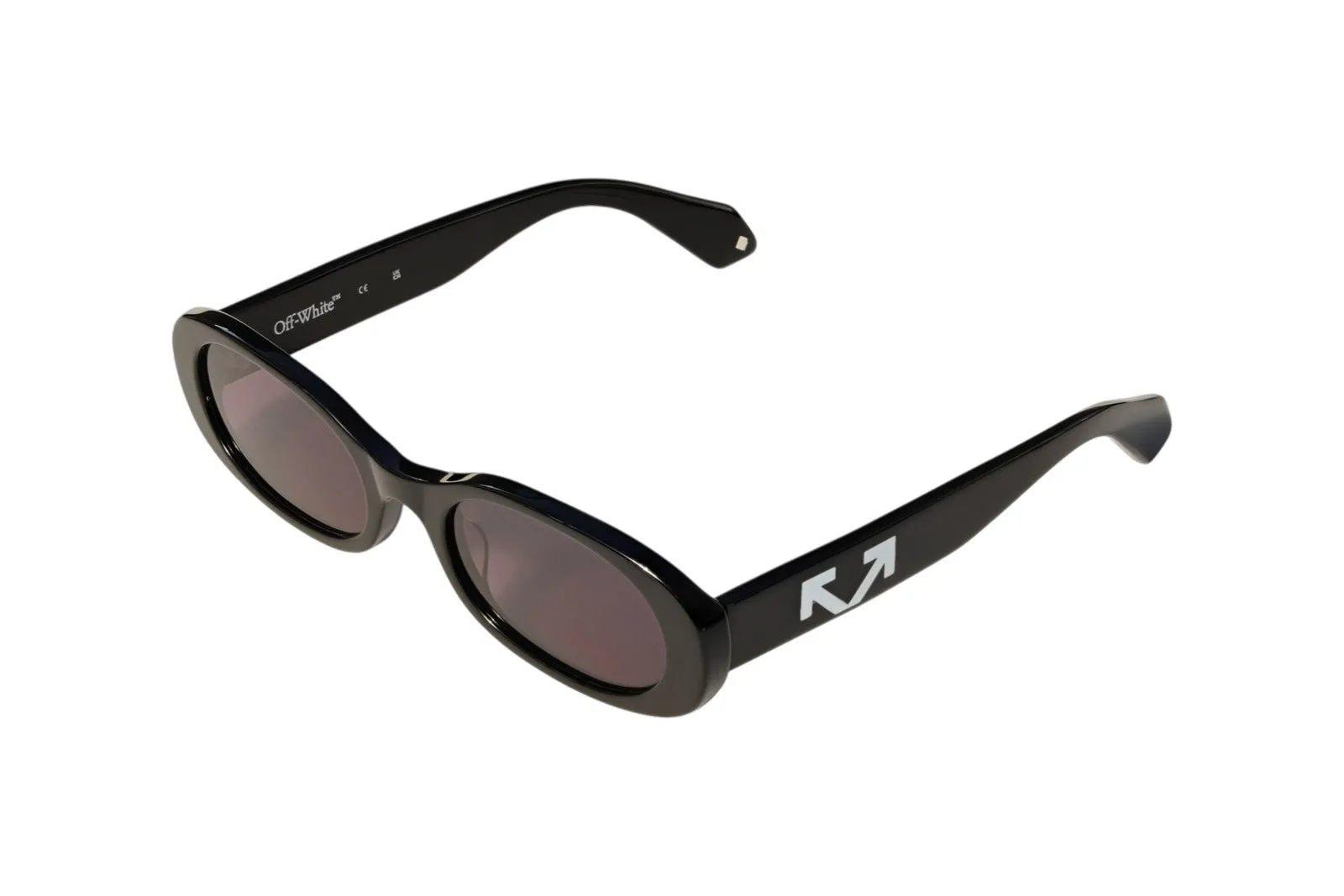 Off-White OW1033 ADAMS 1007 Occhiali da sole Acetato Nero Grigio Rotonda Normale - immagine 1