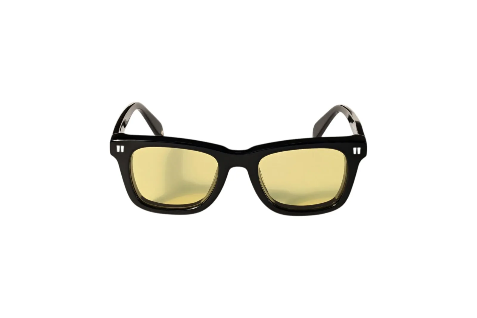 Off-White OW1044 KATY 1018 Occhiali da sole Acetato Nero Giallo Squadrata Normale - immagine 2