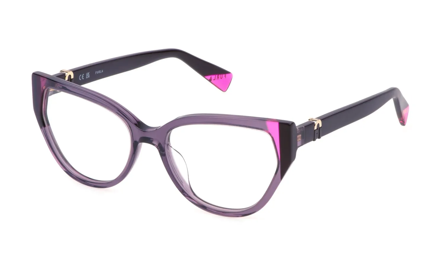 Furla VFU762V 0916 Montature da vista Acetato Viola Farfalla - immagine 1