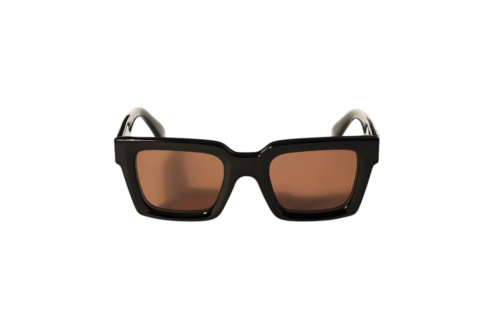 Off-White OW9000 CLIP ON 1064P Occhiali da sole Acetato Nero Marrone Squadrata Polarizzata - immagine 2
