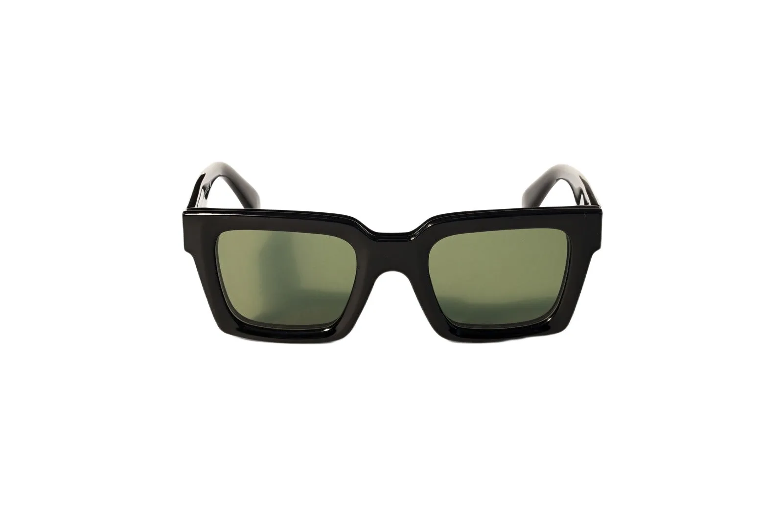 Off-White OW9000 CLIP ON 1055 Occhiali da sole Acetato Nero Verde Squadrata Normale - immagine 2