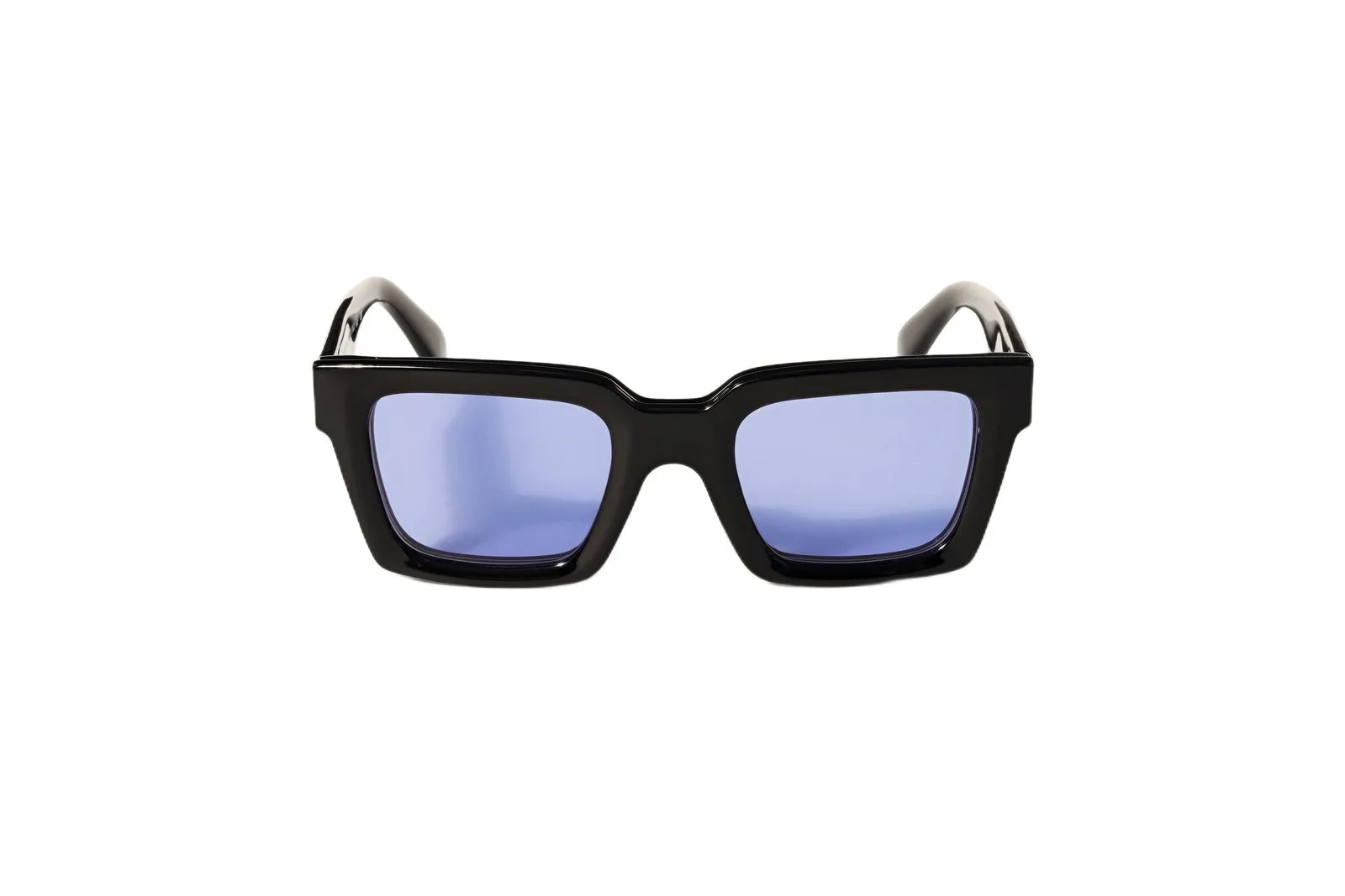 Off-White OW9000 CLIP ON 1045 Occhiali da sole Acetato Nero Azzurro Squadrata Normale - immagine 2