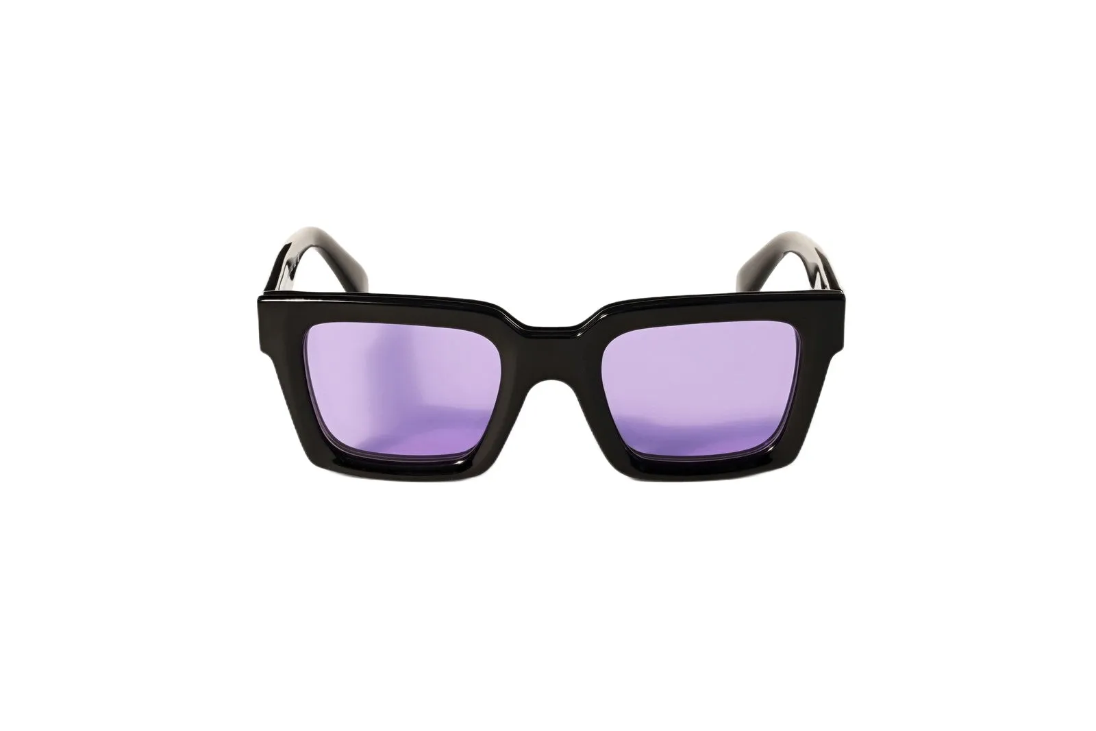 Off-White OW9000 CLIP ON 1037 Occhiali da sole Acetato Nero Viola Squadrata Normale - immagine 2