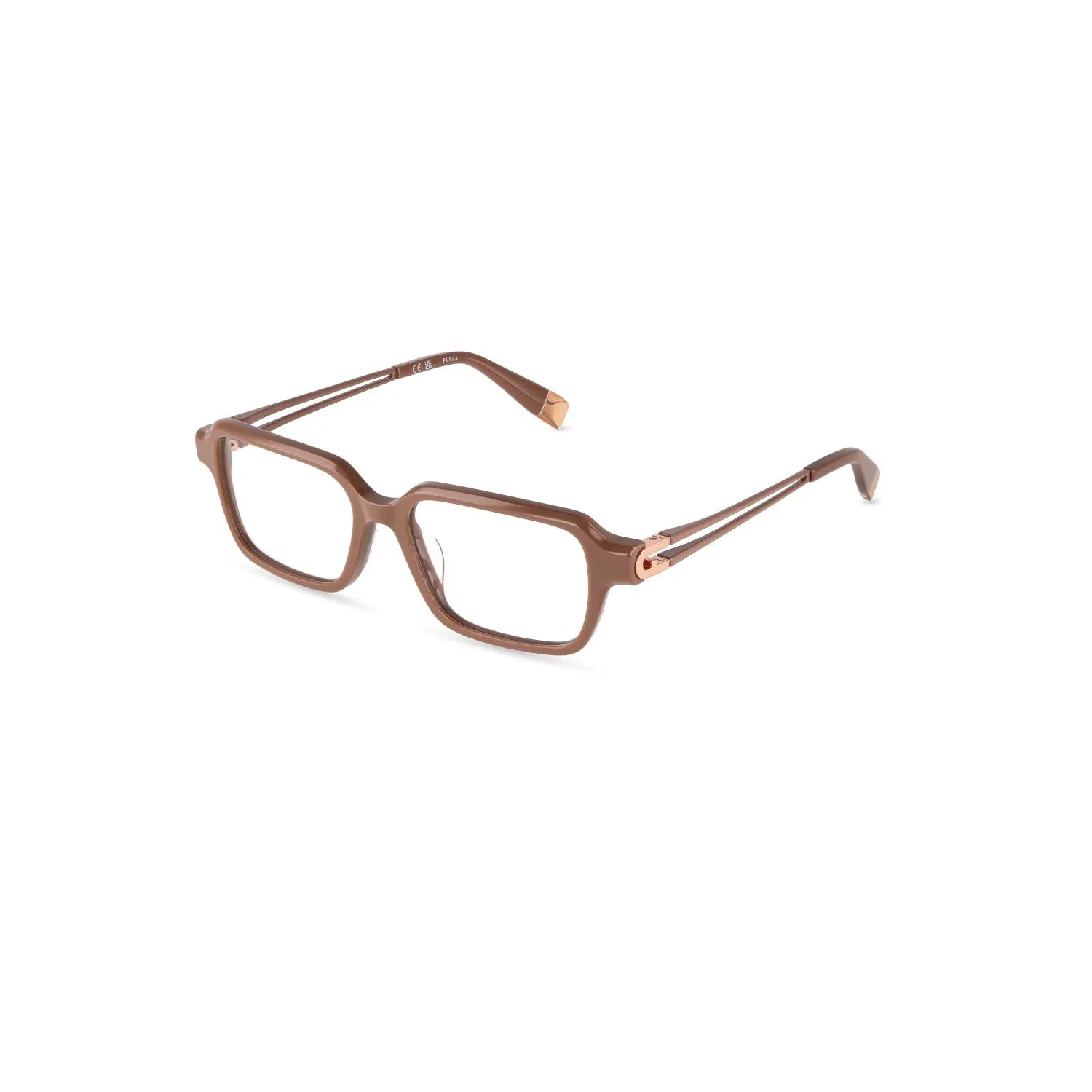 Furla VFUB04 06K6 Montature da vista Acetato Beige Squadrata - immagine 1