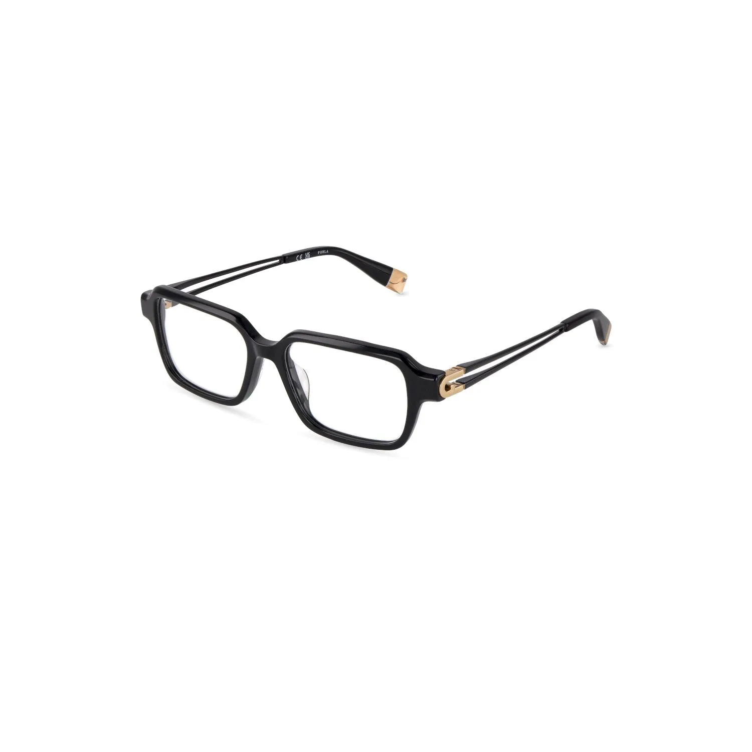 Furla VFUB04 0700 Montature da vista Acetato Nero Squadrata - immagine 1