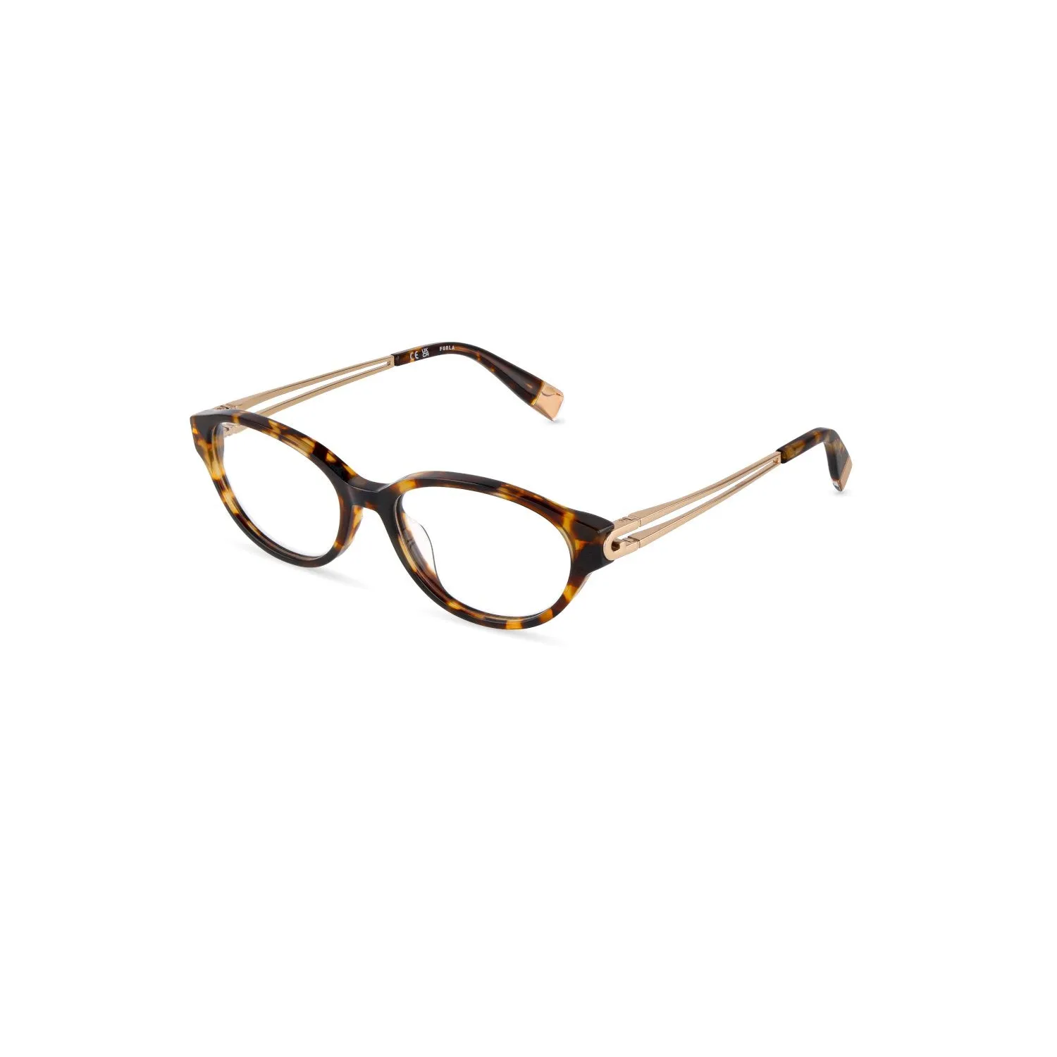Furla VFUB31 0741 Montature da vista Acetato Havana Rotonda - immagine 1