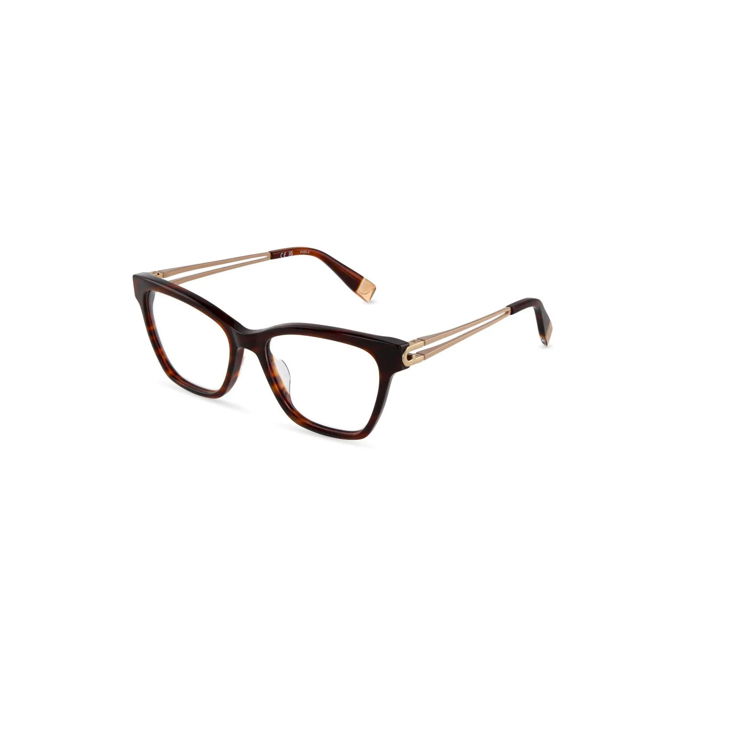 Furla VFUB05 0C10 Montature da vista Acetato Havana Squadrata - immagine 1