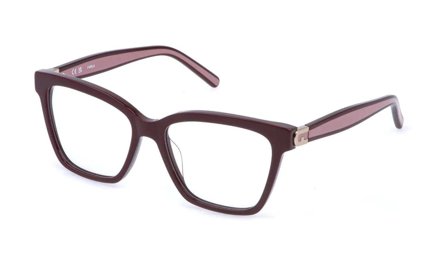 Furla VFU992 0U35 Montature da vista Acetato Bordeaux Squadrata - immagine 1