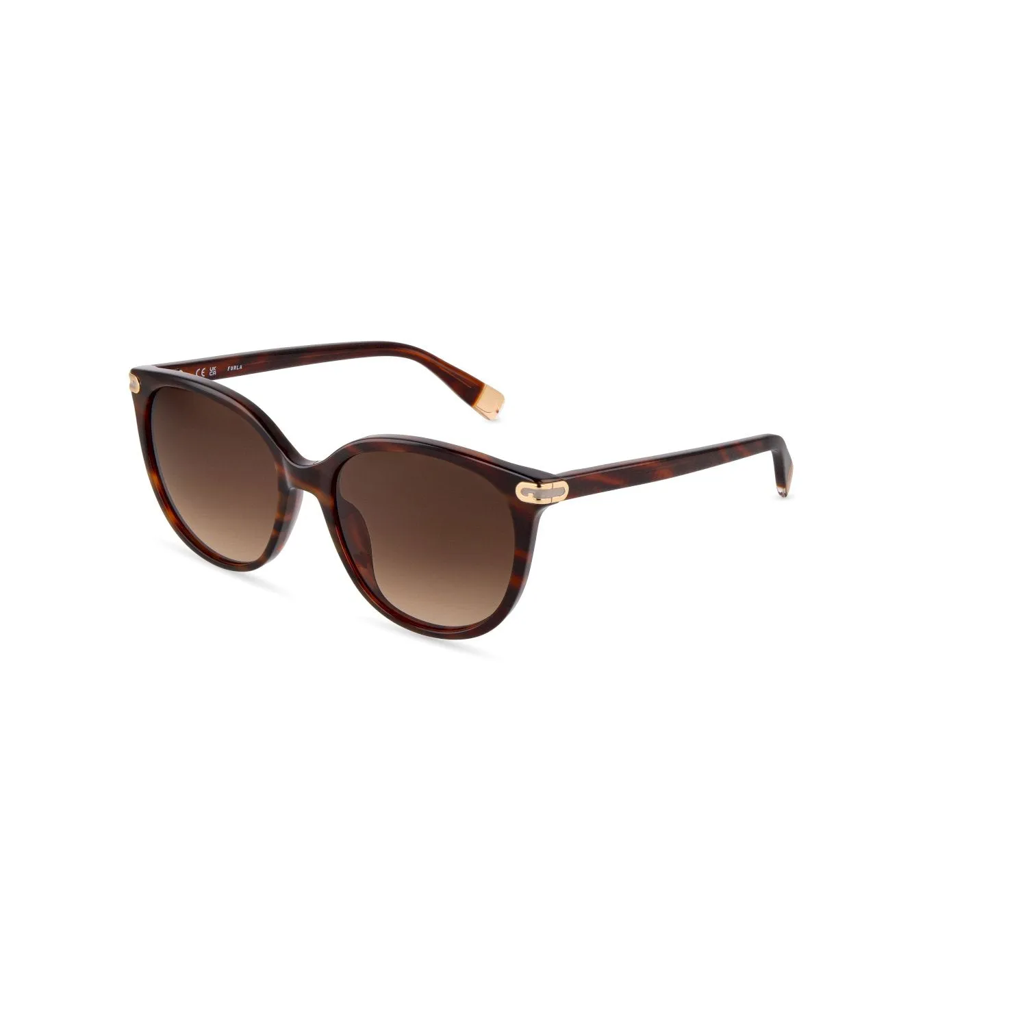 Furla SFUB12 0C10 Occhiali da sole Acetato Havana Marrone Pantos Normale Sfumato - immagine 1