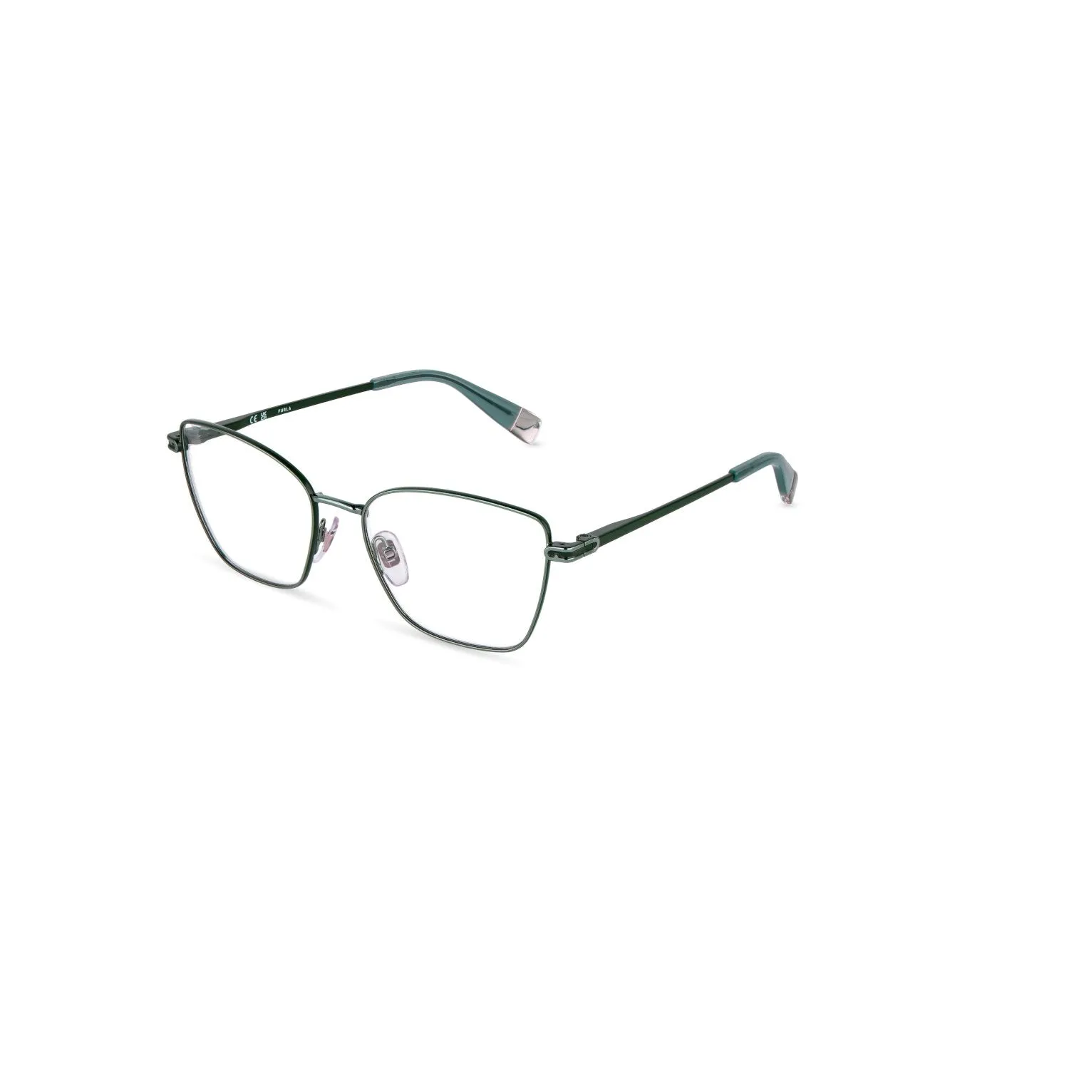Furla VFUB01 08HT Montature da vista Metallo Verde Squadrata - immagine 1