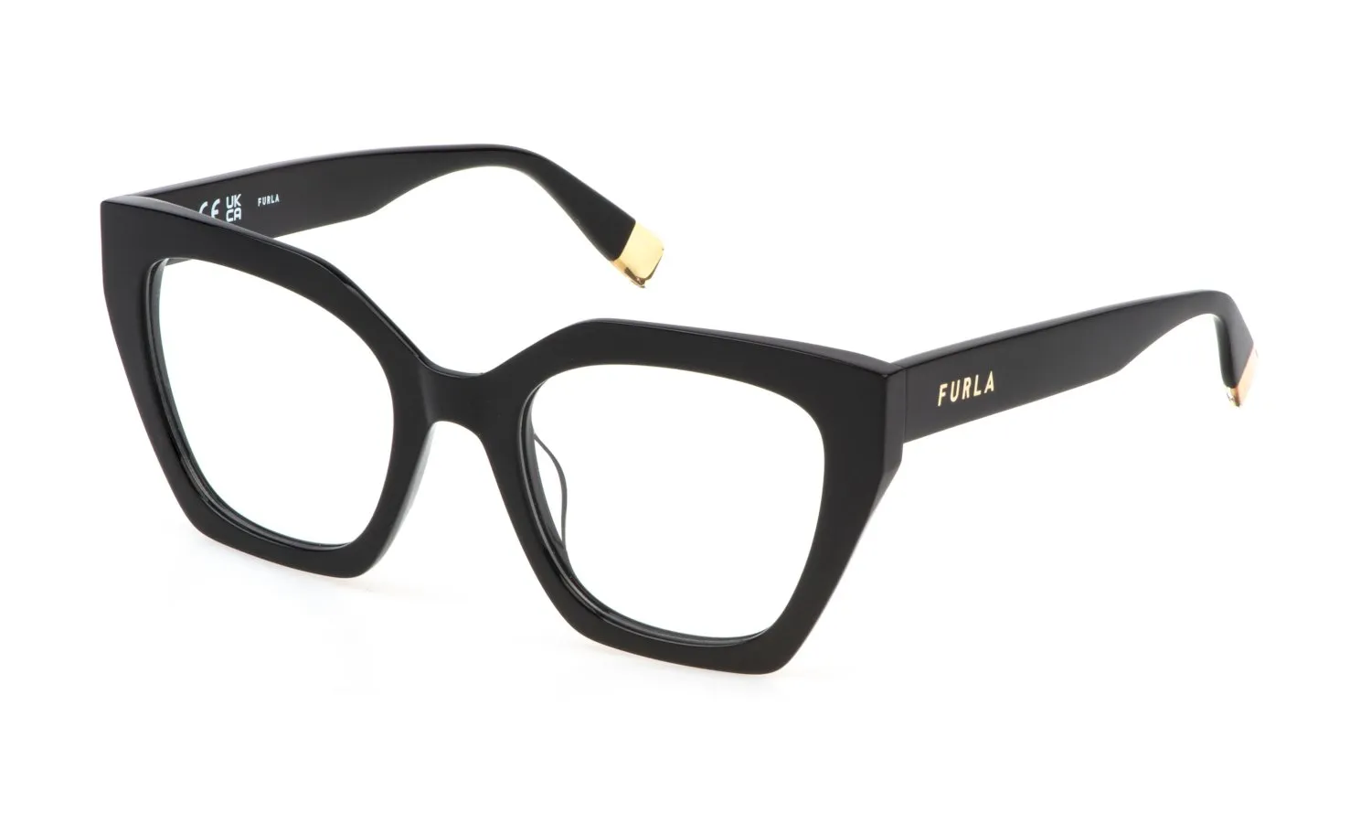 Furla VFU824 700 Montature da vista Acetato Nero Squadrata - immagine 1