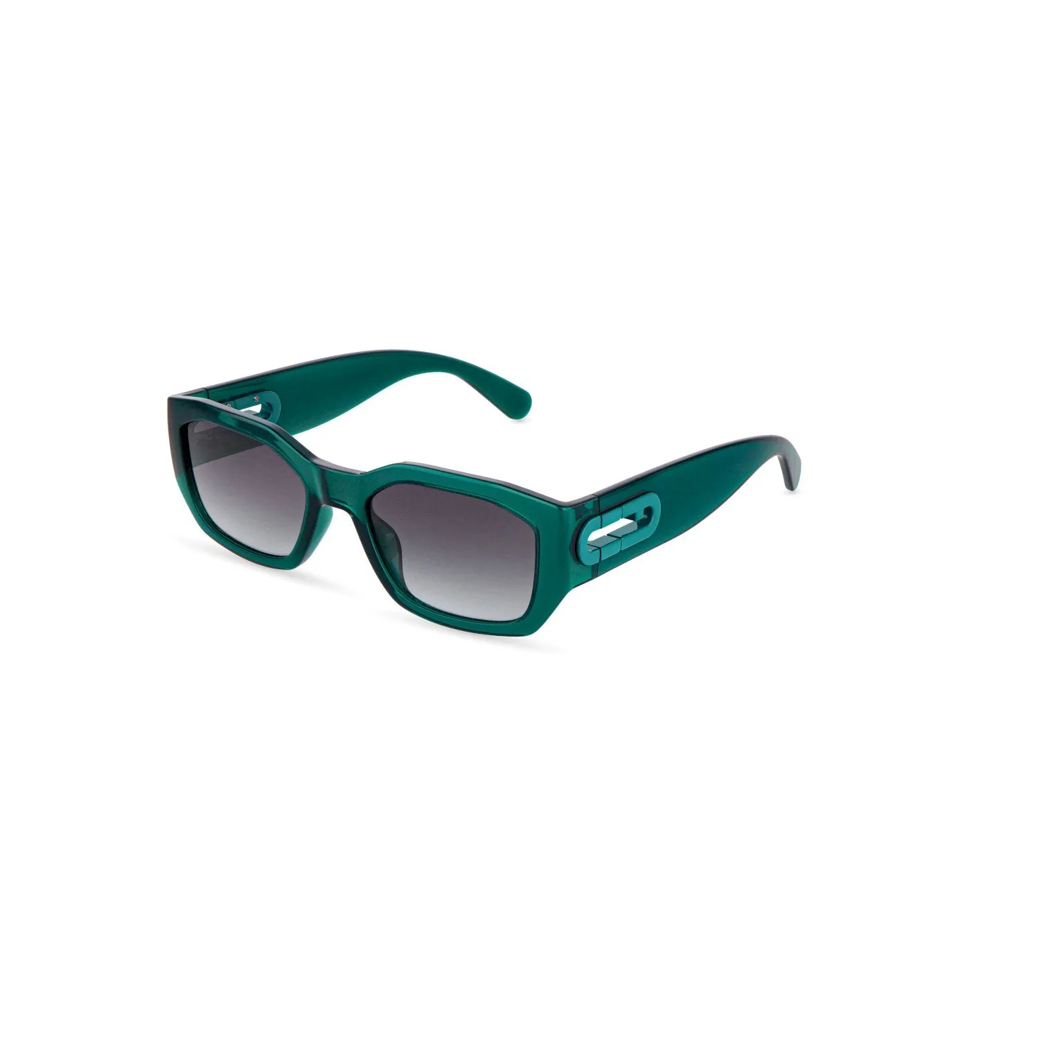 Furla SFUB07 0J80 Occhiali da sole Iniettato Verde Fumo Geometrica Normale Sfumato - immagine 1