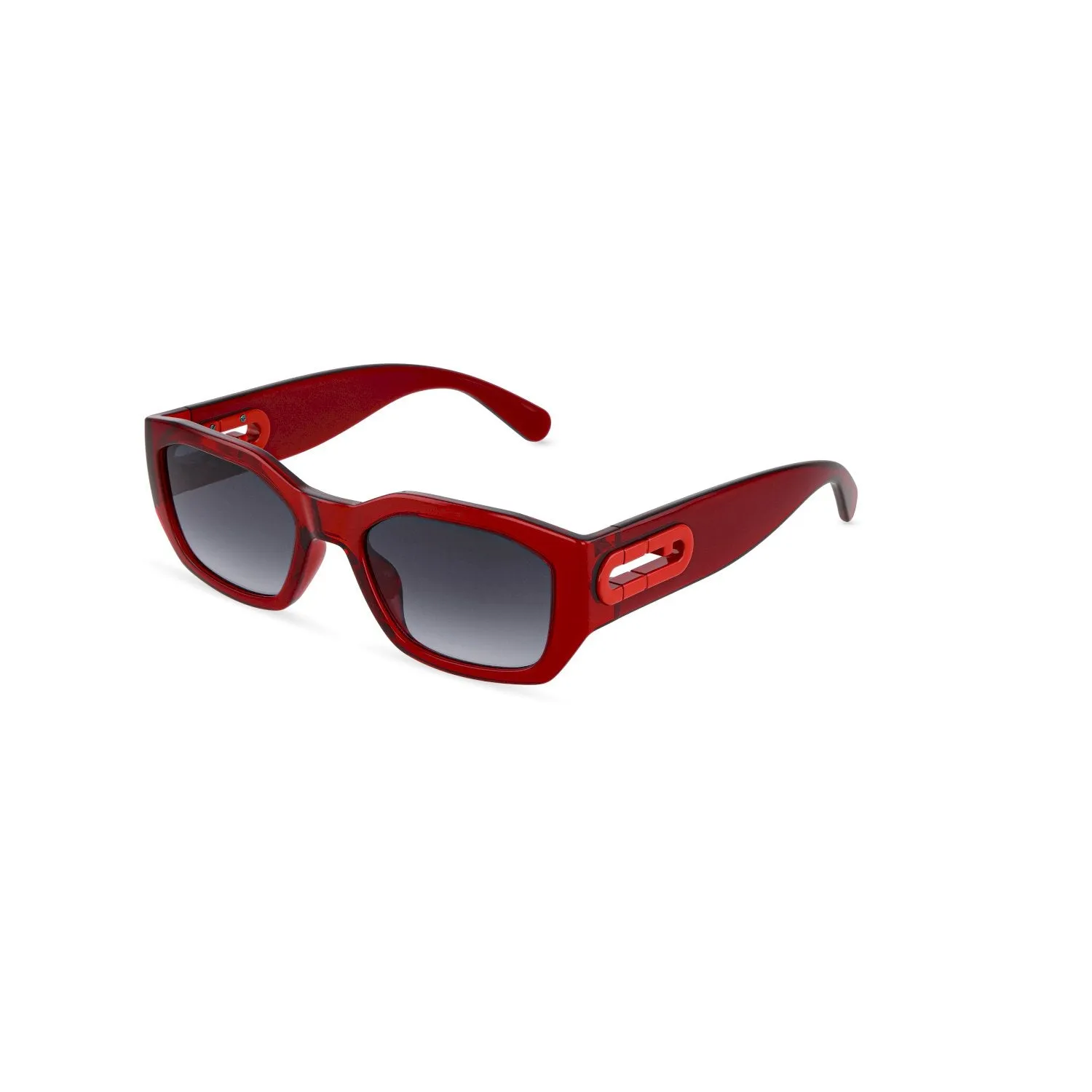 Furla SFUB07 07ED Occhiali da sole Iniettato Rosso Fumo Geometrica Normale Sfumato - immagine 1