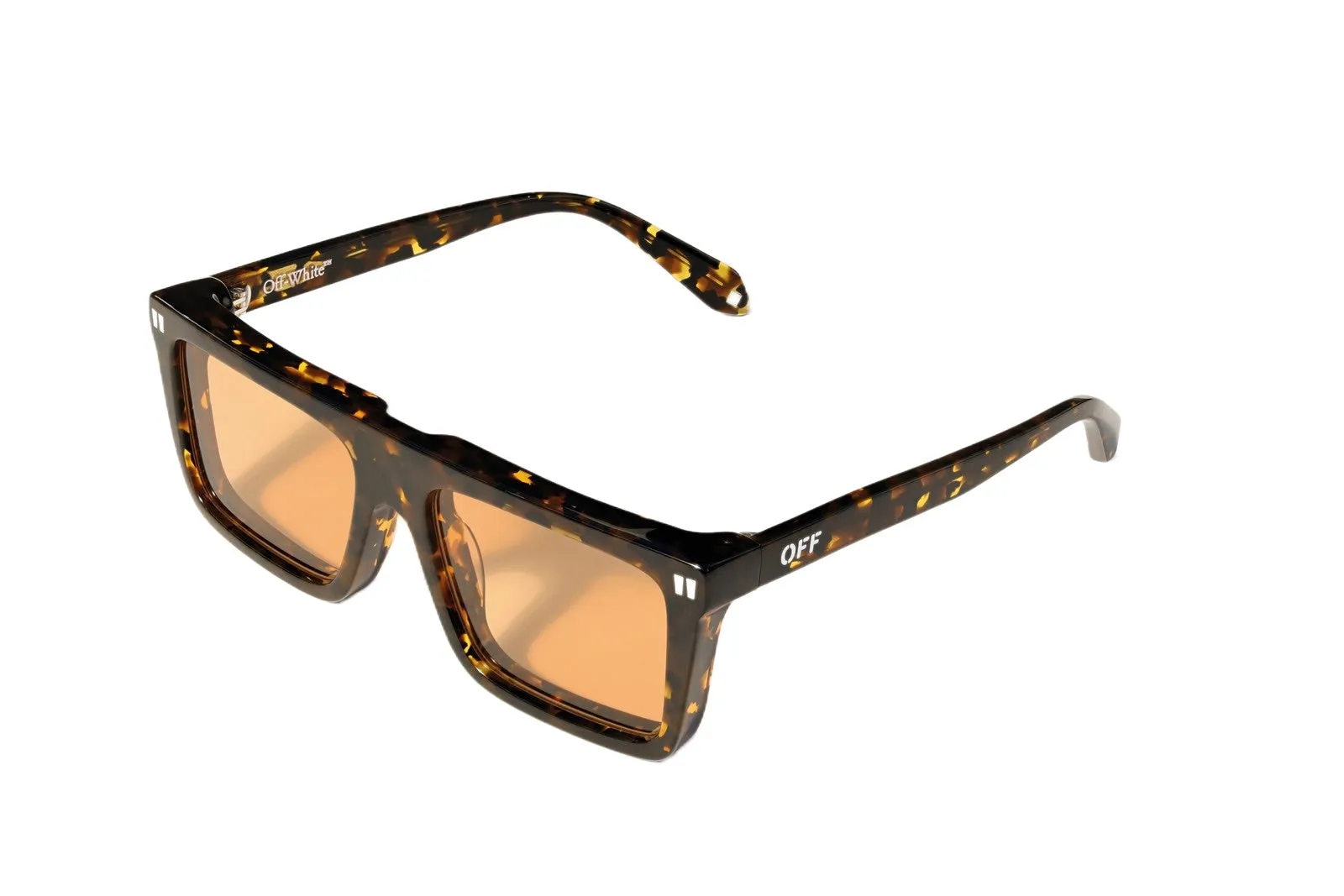 Off-White OW1045 BRIDGEPORT 6D20 Occhiali da sole Acetato Havana Arancione Squadrata Normale - immagine 1