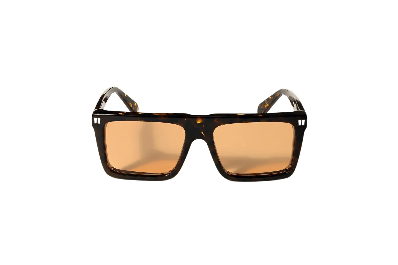 Off-White OW1045 BRIDGEPORT 6D20 Occhiali da sole Acetato Havana Arancione Squadrata Normale - immagine 2