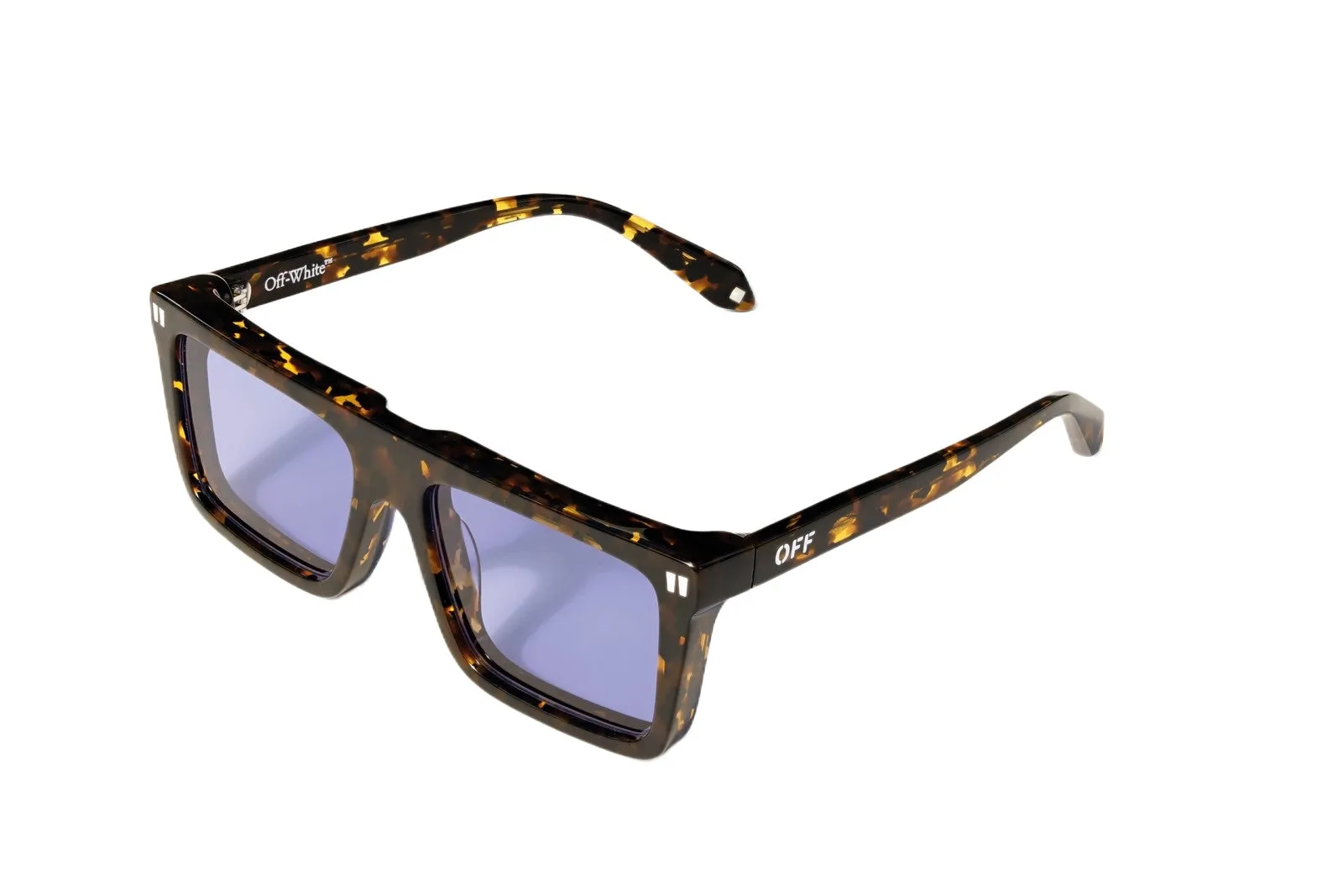 Off-White OW1045 BRIDGEPORT 6045 Occhiali da sole Acetato Havana Blu Squadrata Normale - immagine 1