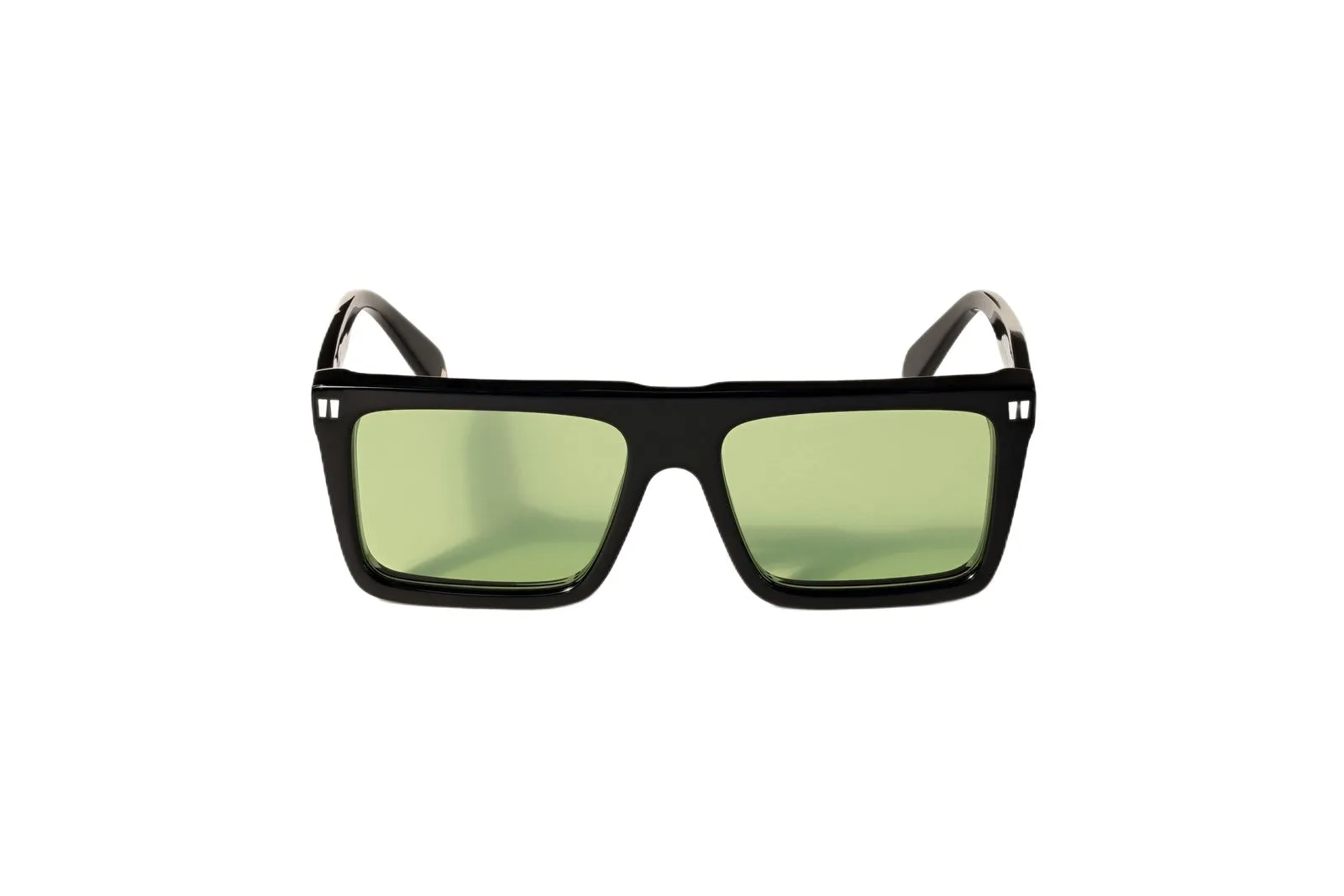 Off-White OW1045 BRIDGEPORT 1050 Occhiali da sole Acetato Nero Verde Squadrata Normale - immagine 2