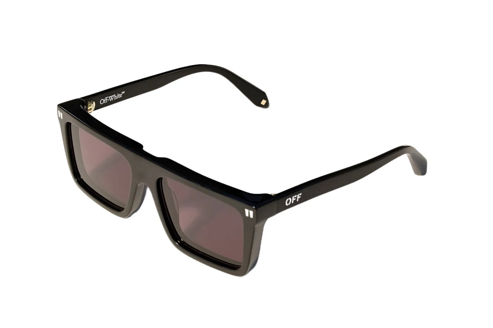 Off-White OW1045 BRIDGEPORT 1007 Occhiali da sole Acetato Nero Grigio Squadrata Normale - immagine 1
