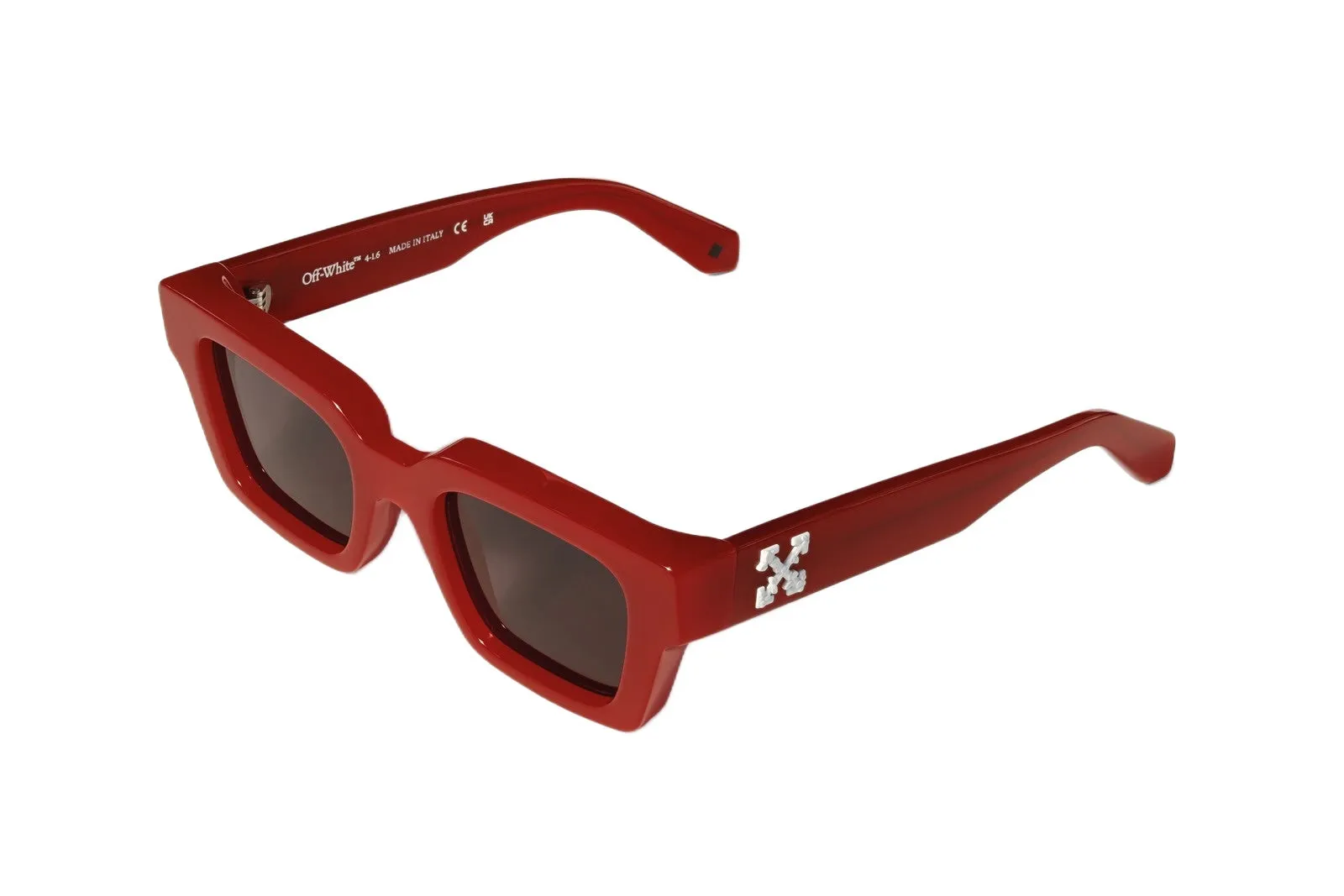 Off-White OW1022 VIRGIL 6D30 Occhiali da sole Acetato Rosso Grigio Squadrata Normale - immagine 1