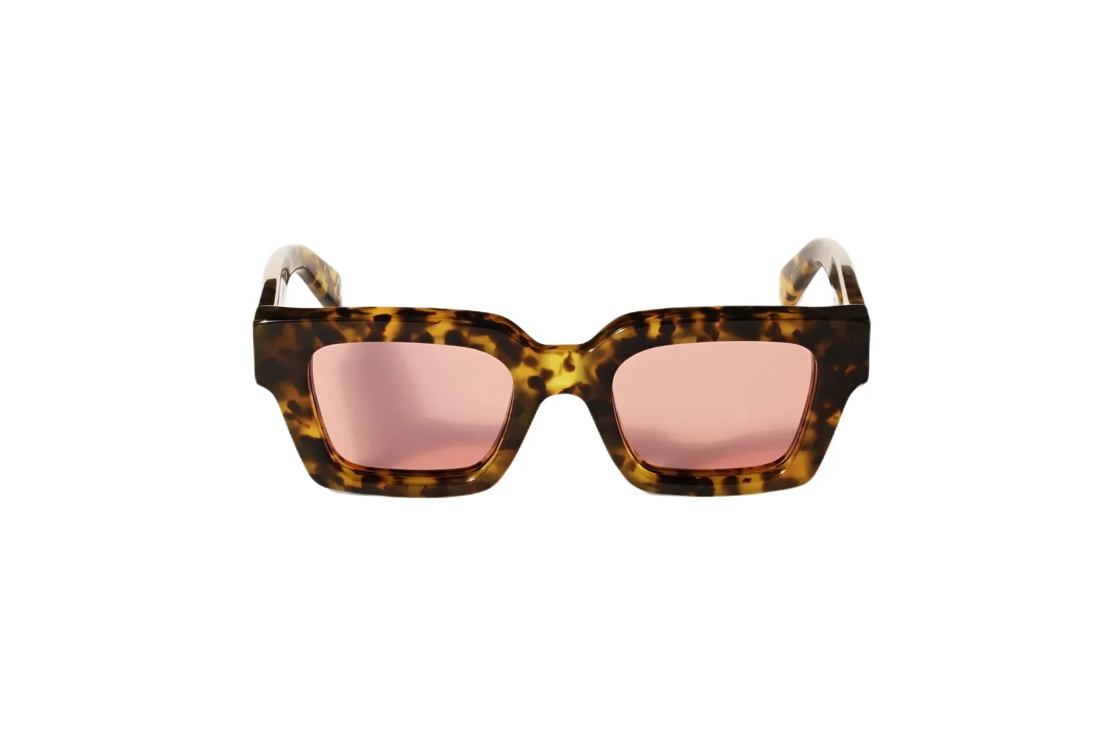 Off-White OW1022 VIRGIL 6045 Occhiali da sole Acetato Havana Giallo Viola Squadrata Normale - immagine 2