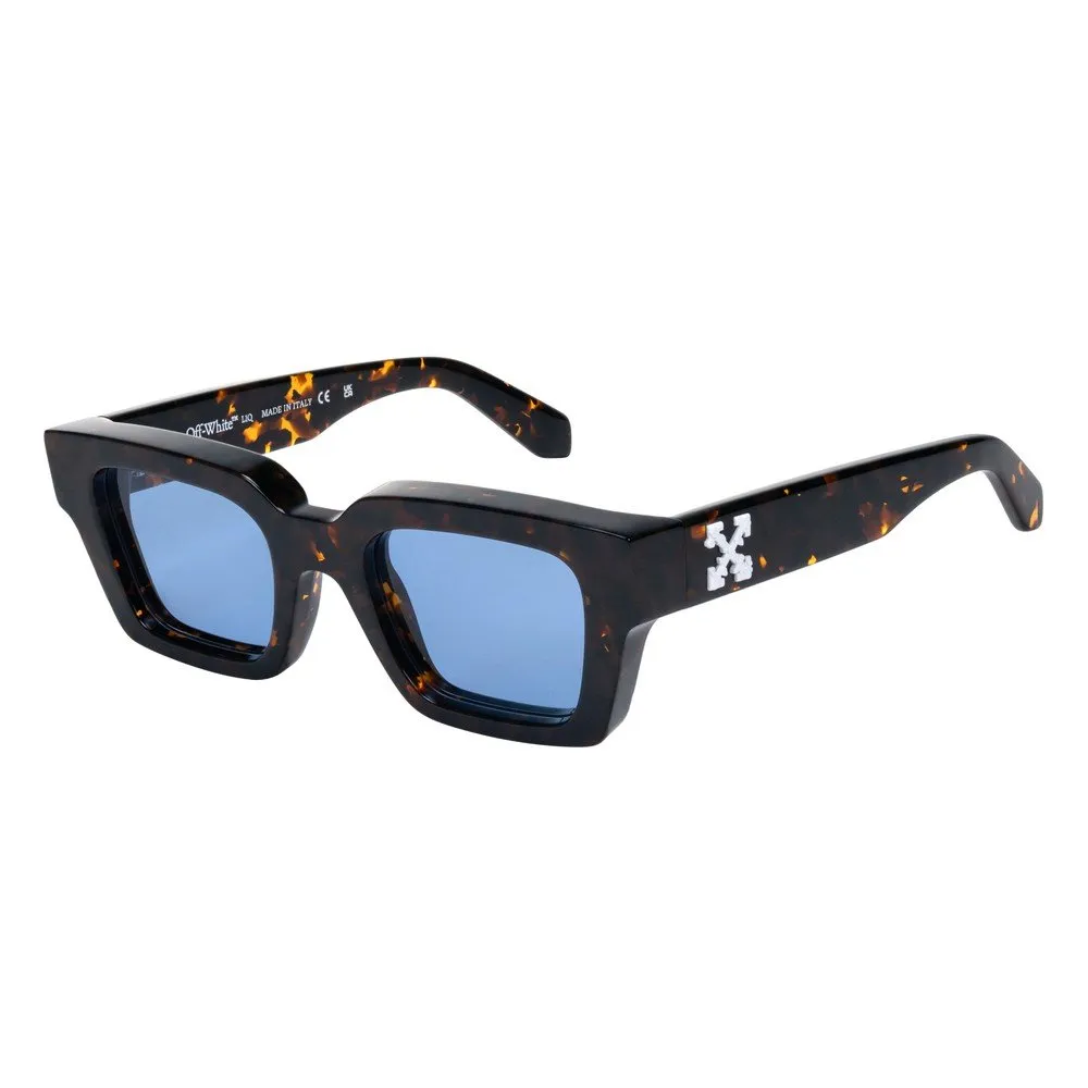 Off-White OW1022 VIRGIL 2507 Occhiali da sole Acetato Havana Azzurro Squadrata Normale - immagine 1