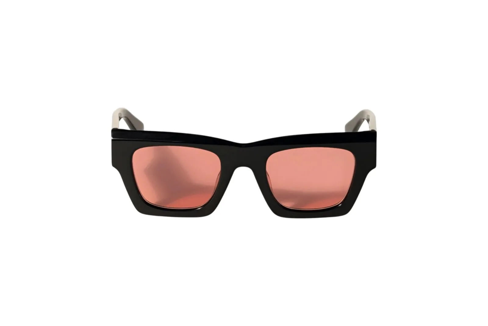 Off-White OW1006 DAVIE 1025 Occhiali da sole Acetato Nero Rosso Squadrata Normale - immagine 2