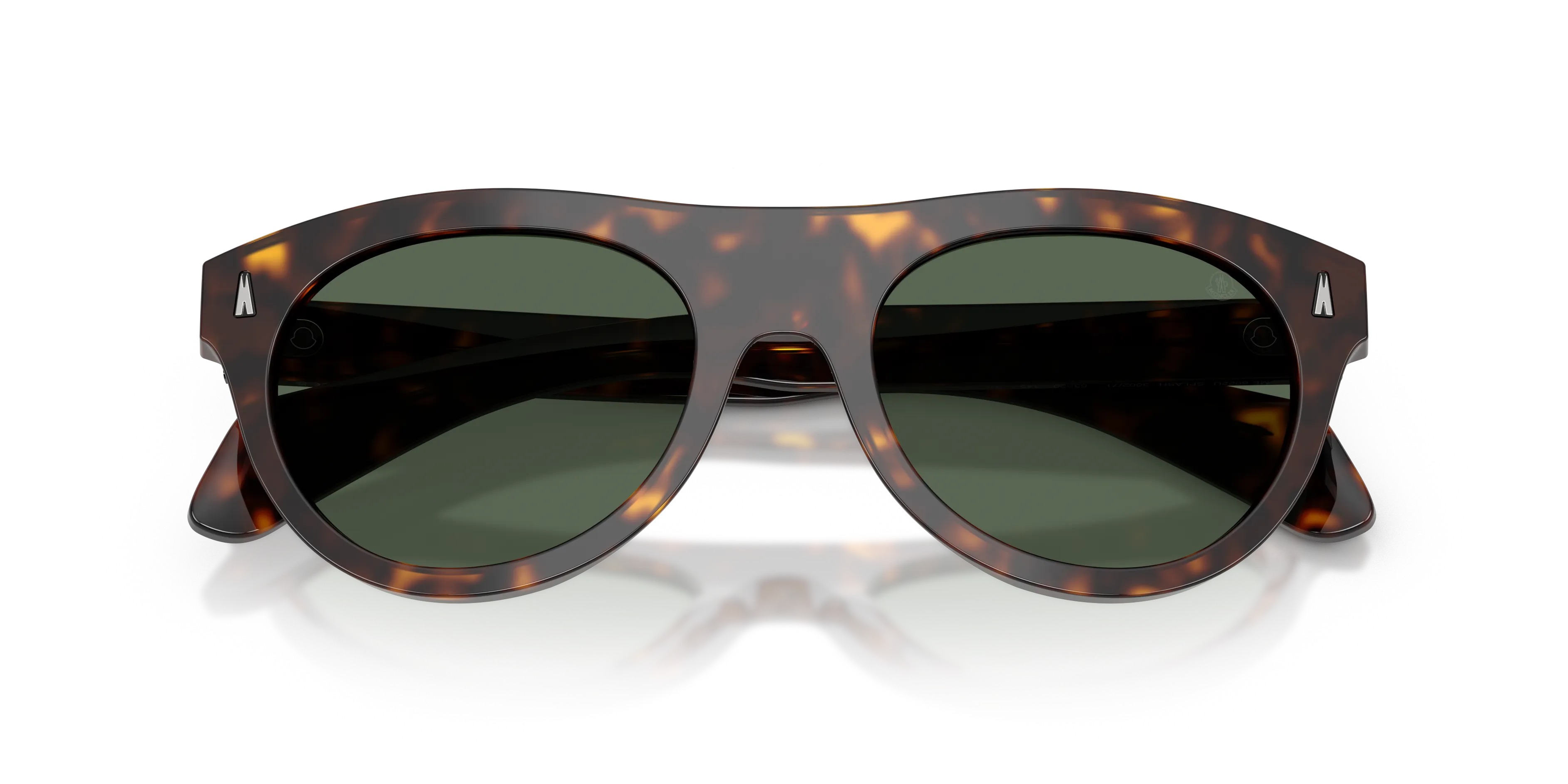 Moncler ME6022U SPLASH 300271 Occhiali da sole Acetato Tartaruga Verde Rotonda Normale - immagine 2